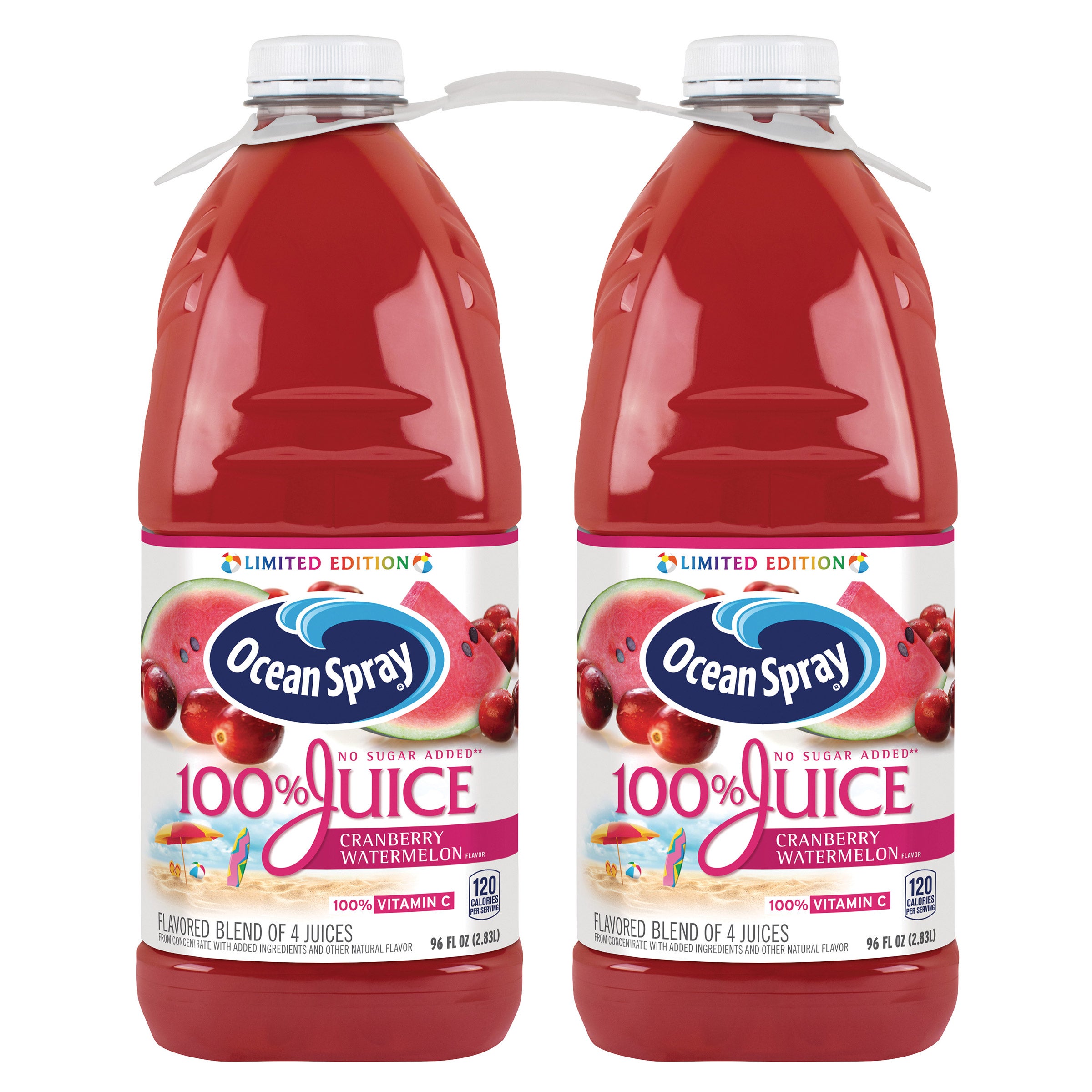Ocean Spray Cran Watermelon 100% Juice, 2 x 96 fl oz (6 qts) (#1796499 ...