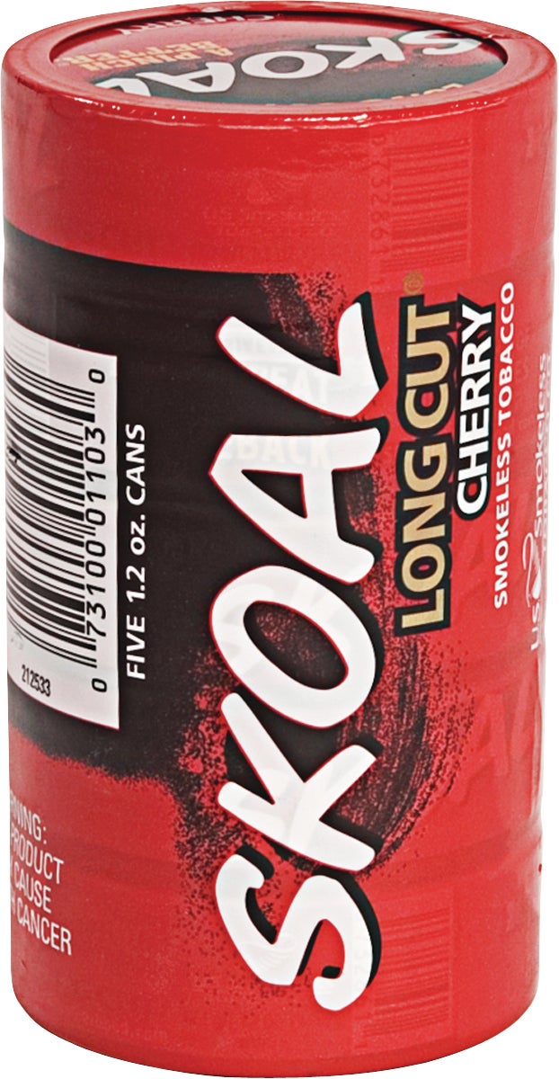 cherry skoal chewing tobacco Skoal Long Cut Cherry Chewing Tobacco, 5-Pack, 1.2 oz Cans (#346779)