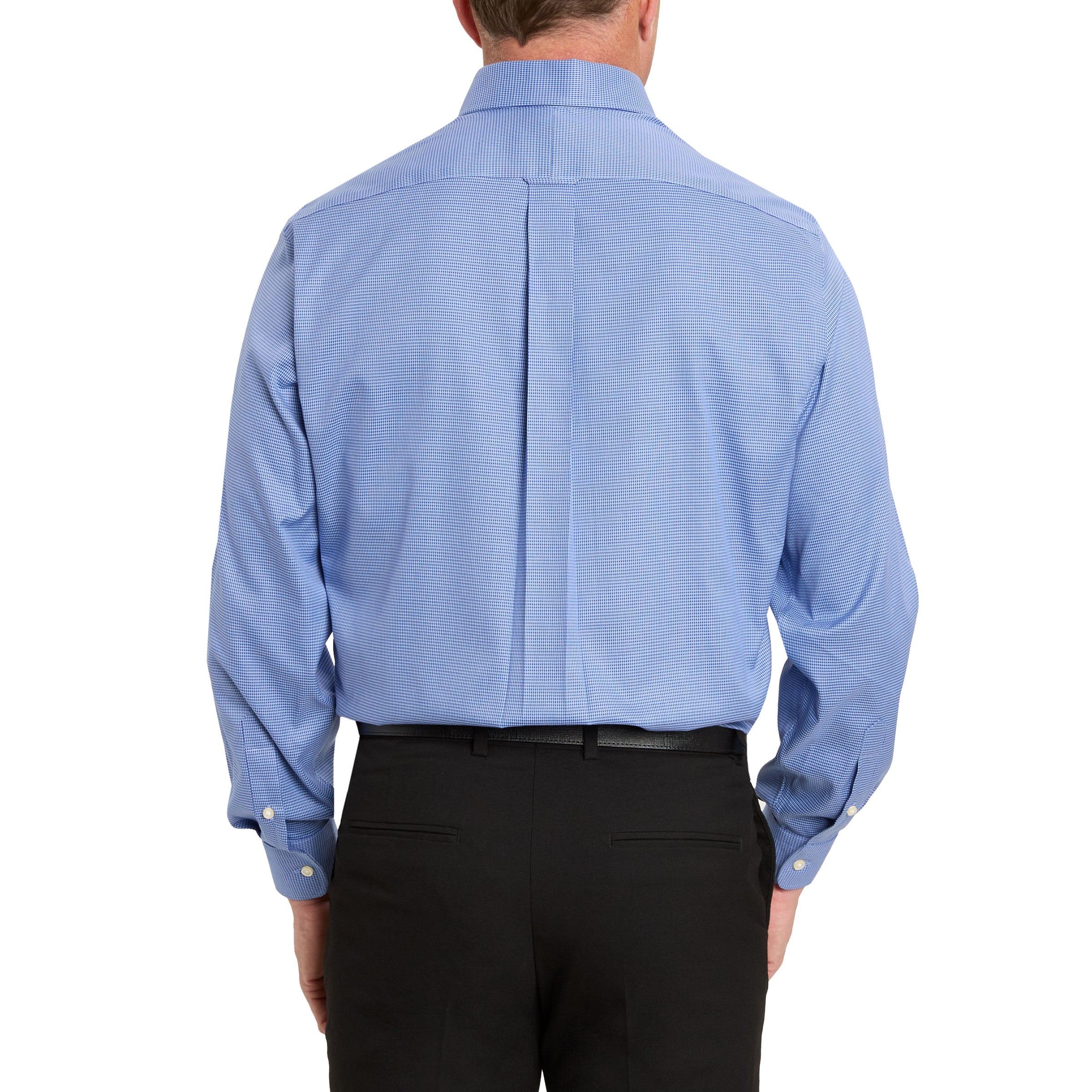 slim fit dress slacks Men's Long Sleeve Shirts | Light Blue & Grey Plaid main image 1