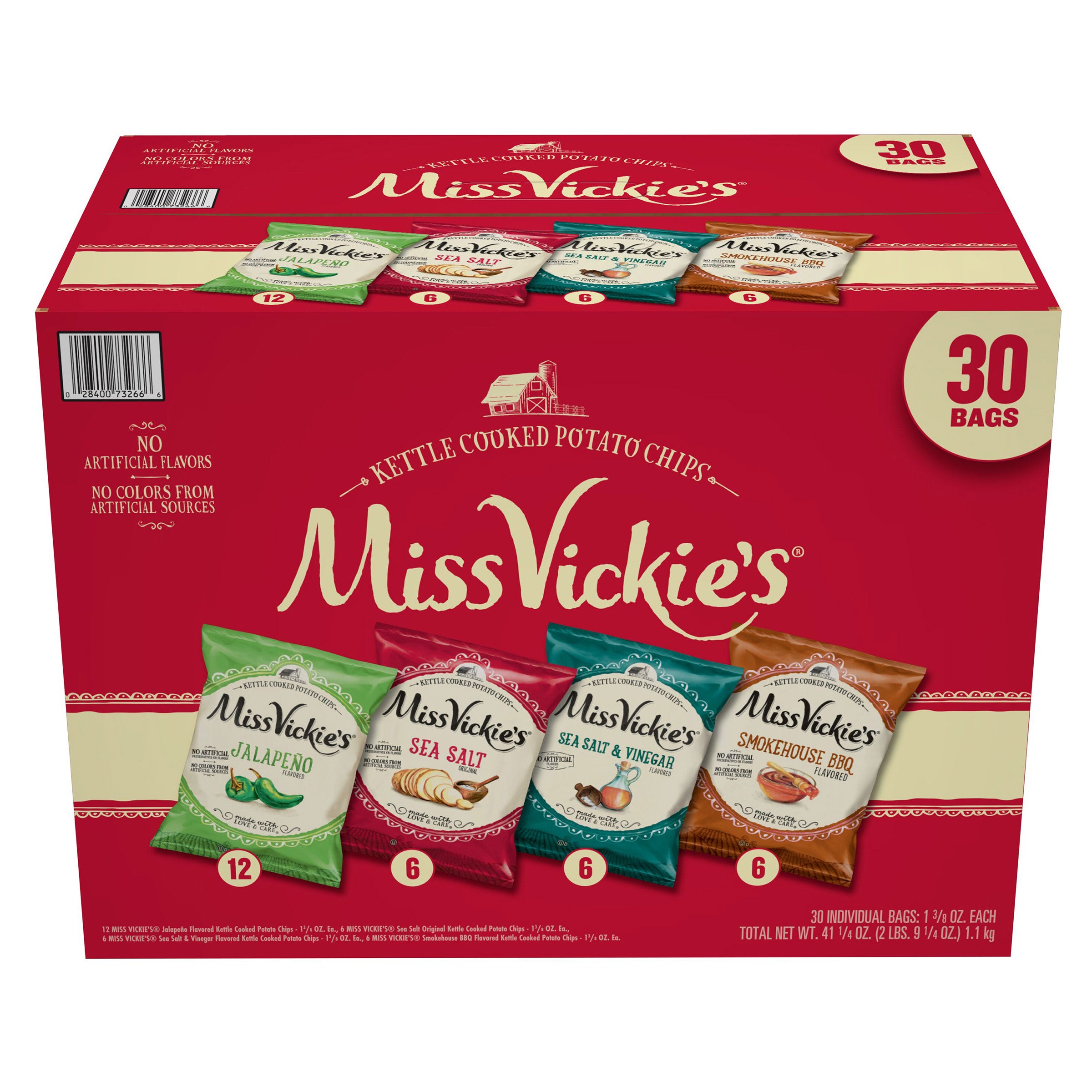 Miss Vickie's Variety Flavor Mix 30 Count Box (#1758990) - $10.97 (down ...