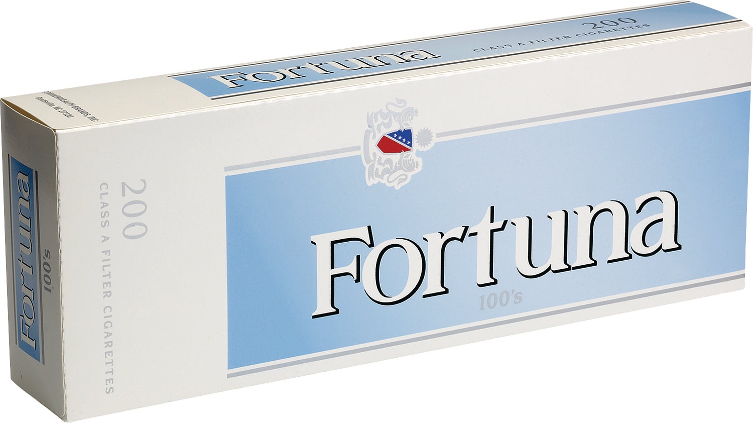 fortuna cigarettes Fortuna Pale Blue 100's Box Cigarettes (#573099)