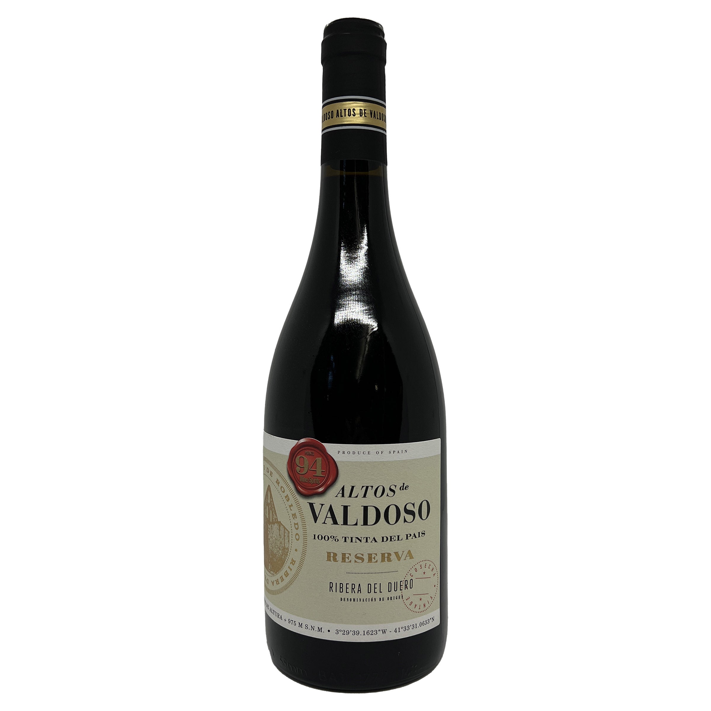 Altos de Valdoso Reserva Spain 750ml (#1712807) - $15.49 (down
