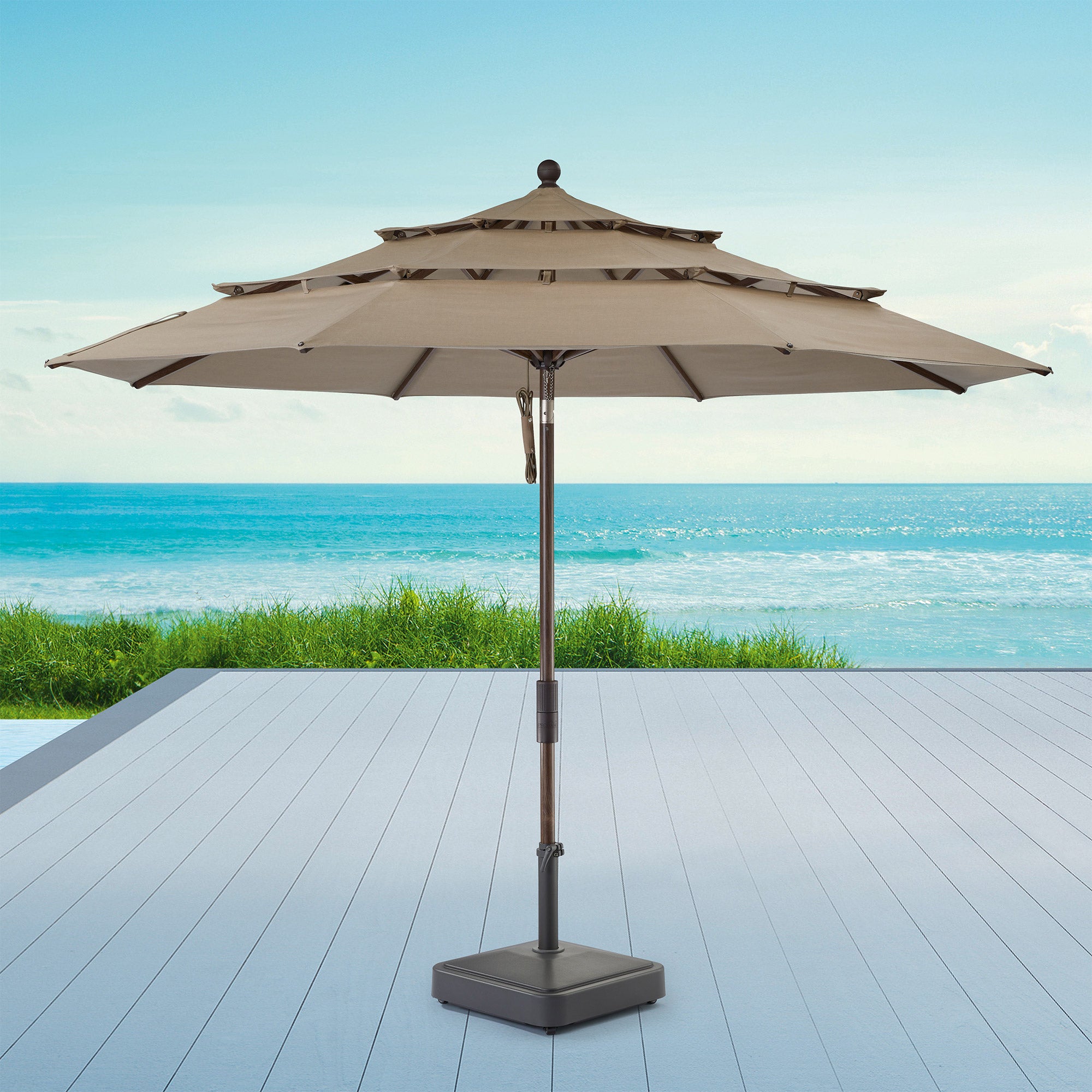 ProShade 11ft Three-Tiered Market Umbrella (#1713559) - $199.99