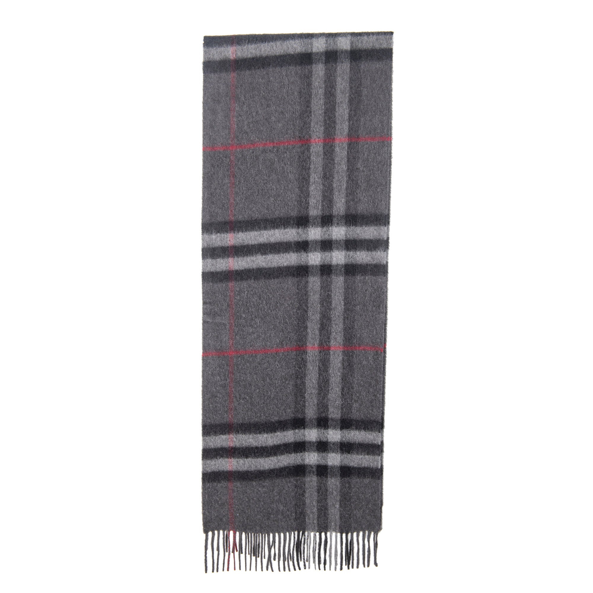 Burberry Women's Charcoal Cashmere Scarf (#1859344) - $399.99