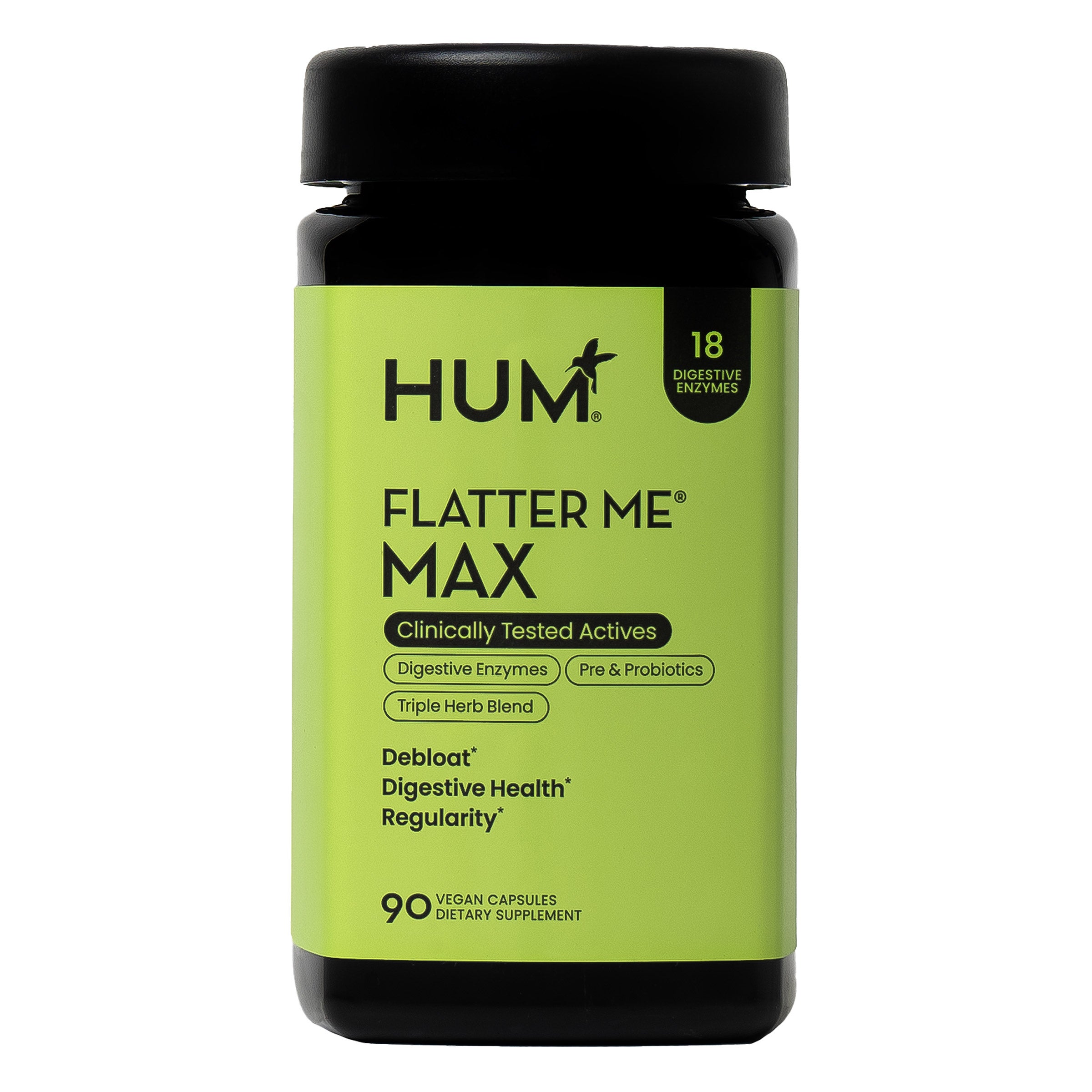 HUM Flatter Me Max Digestive Enzyme, 90 Capsules (#2059641) - $28.99