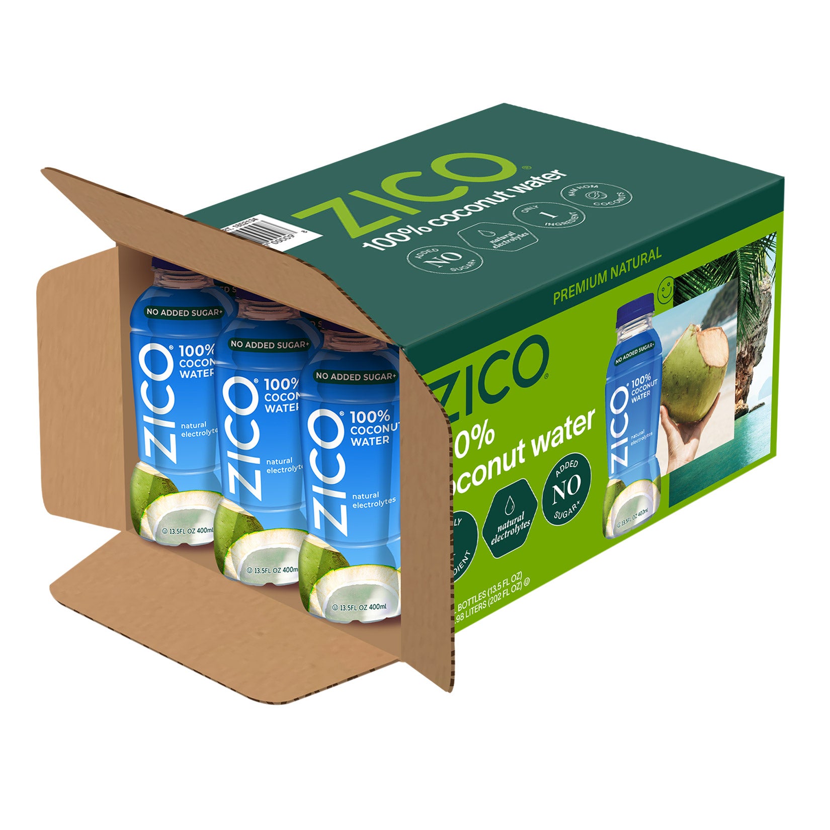 ZICO 100% Coconut Water 15/13.5 FL OZ (6.3 QT) (#1852134) - $16.99