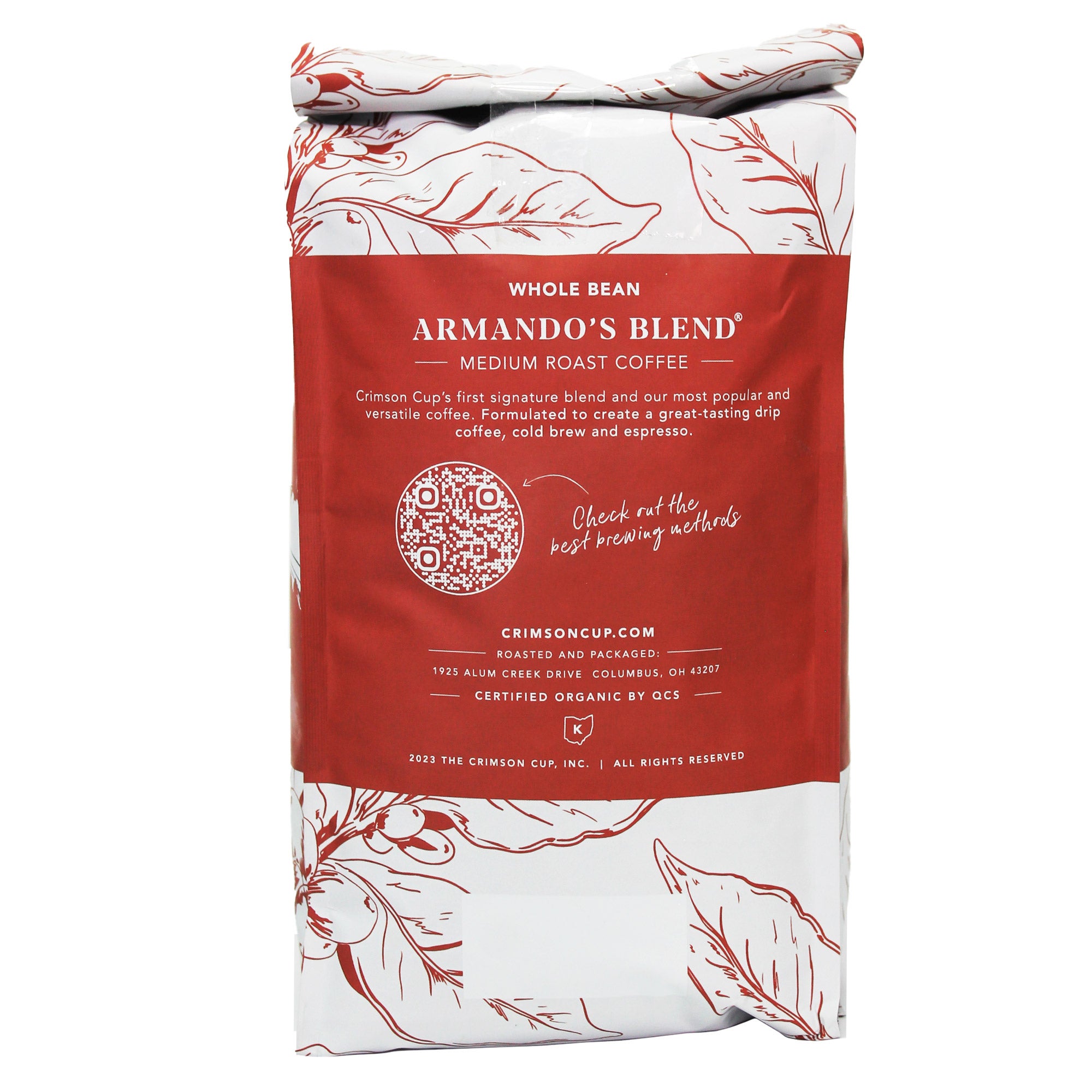 Crimson Cup Organic Armando's Blend 2 Pound Bag (#1760108) - $18.99