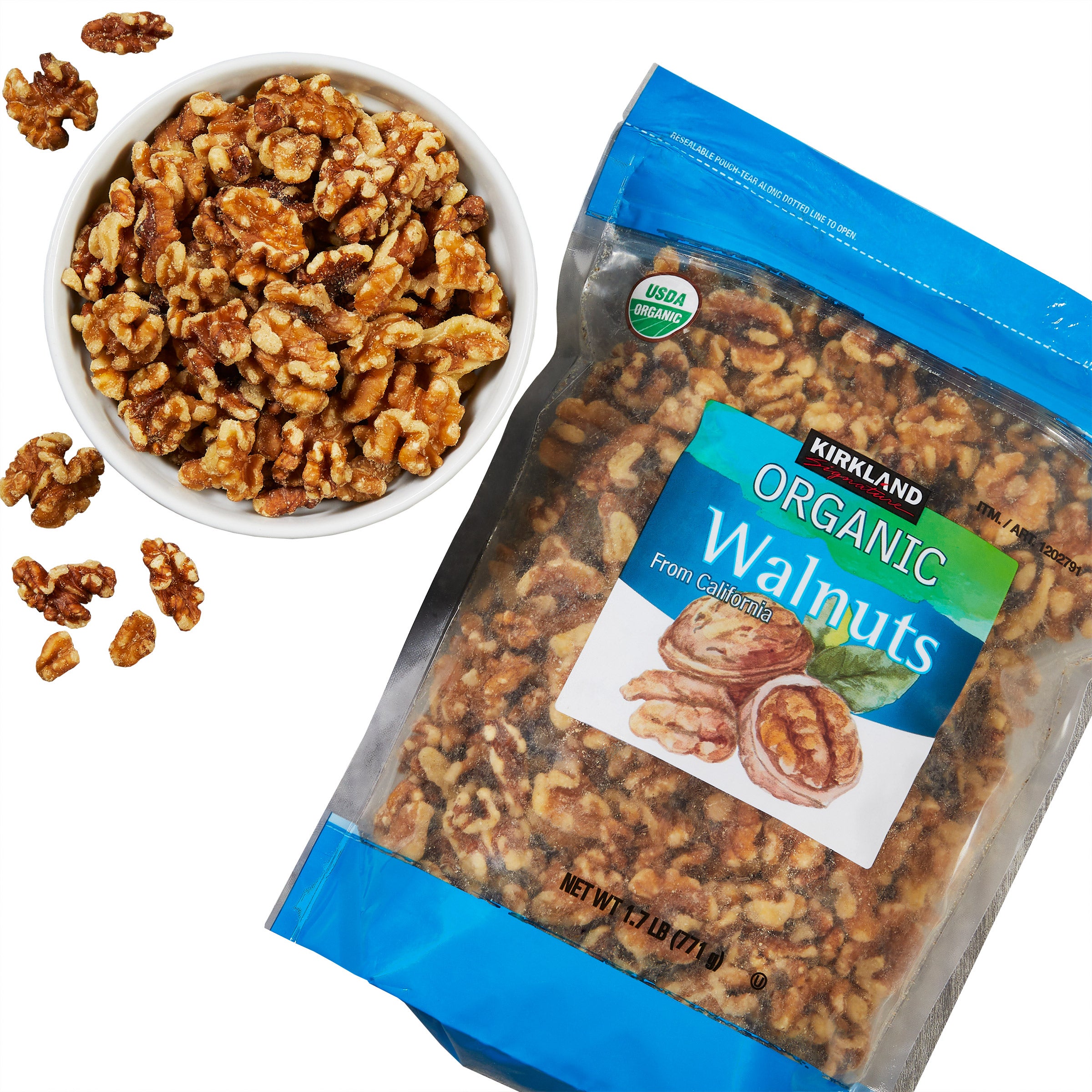 Kirkland Signature Organic Walnuts, 1.7 Pounds - $11.59 at Costco