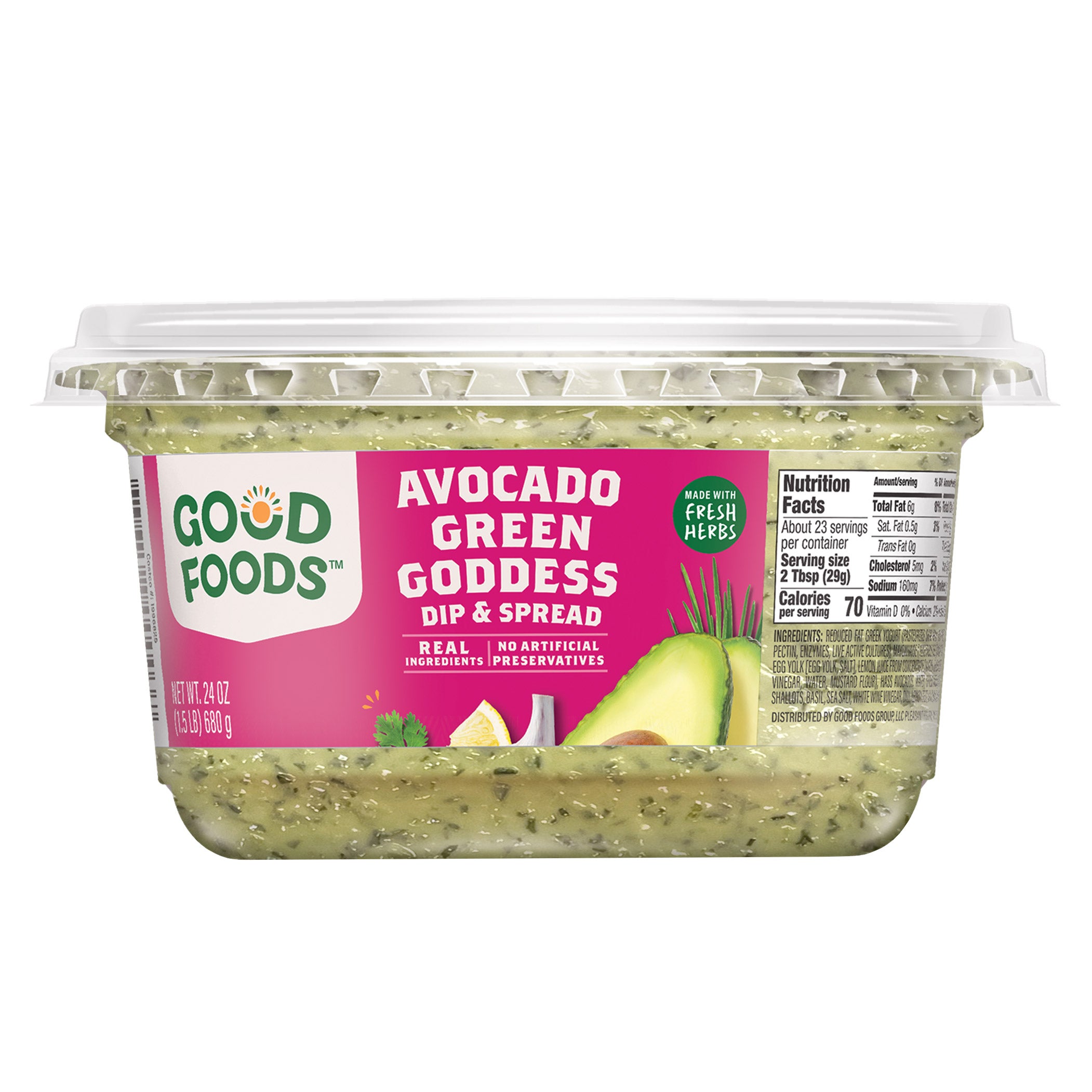 Good Foods Avocado Green Goddess Dip 24 oz (#1996825) - $8.99