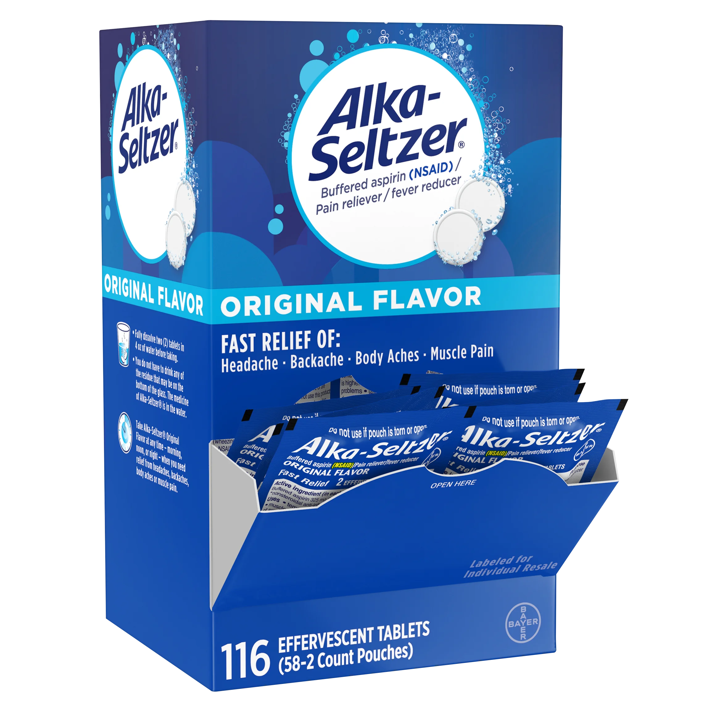 Alka-Seltzer Effervescent Tablets Original 116 CT (#51447) - $10.99 ...