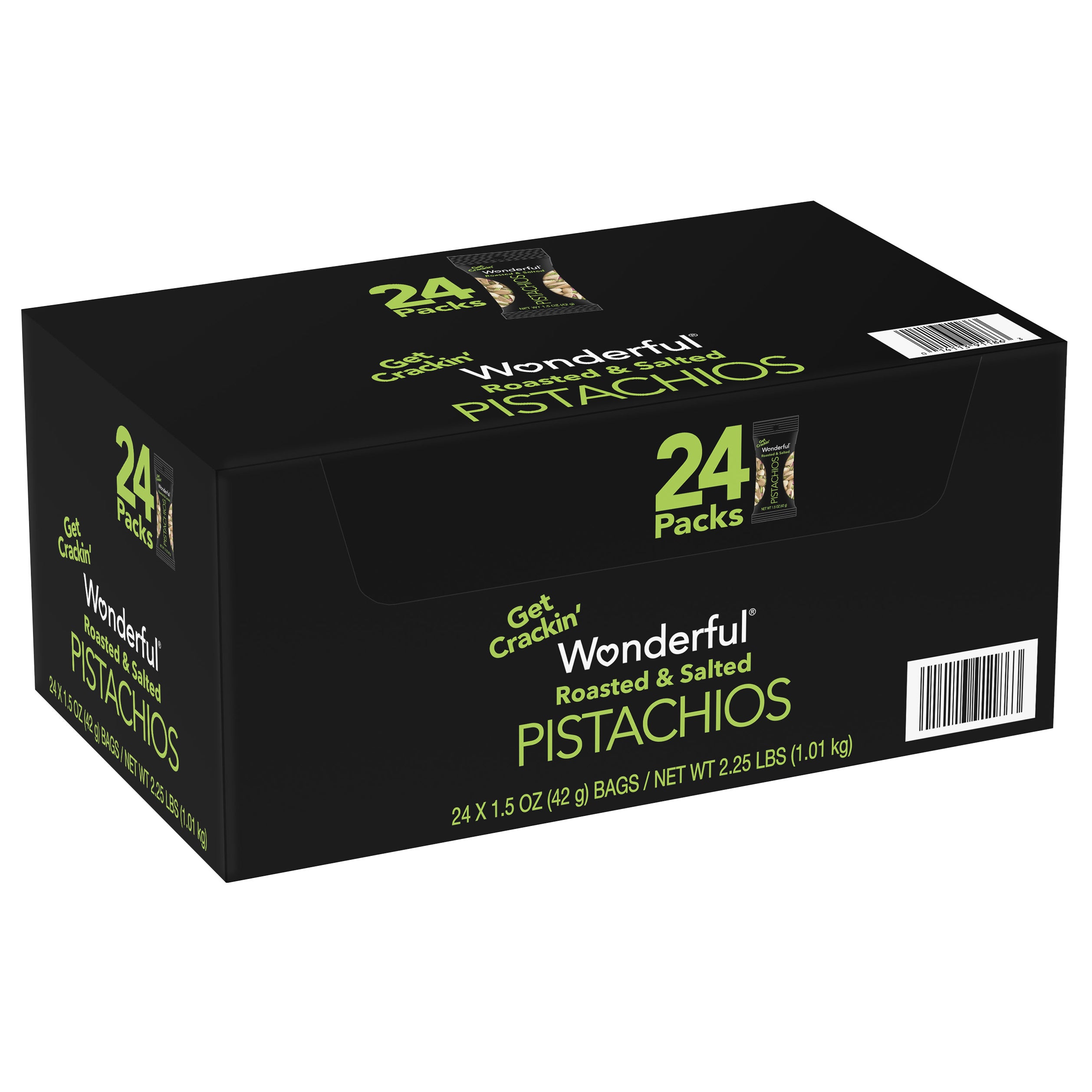 Costco Wonderful In-Shell Pistachios, 24 Count/1.5 oz (#501690) - $17.99