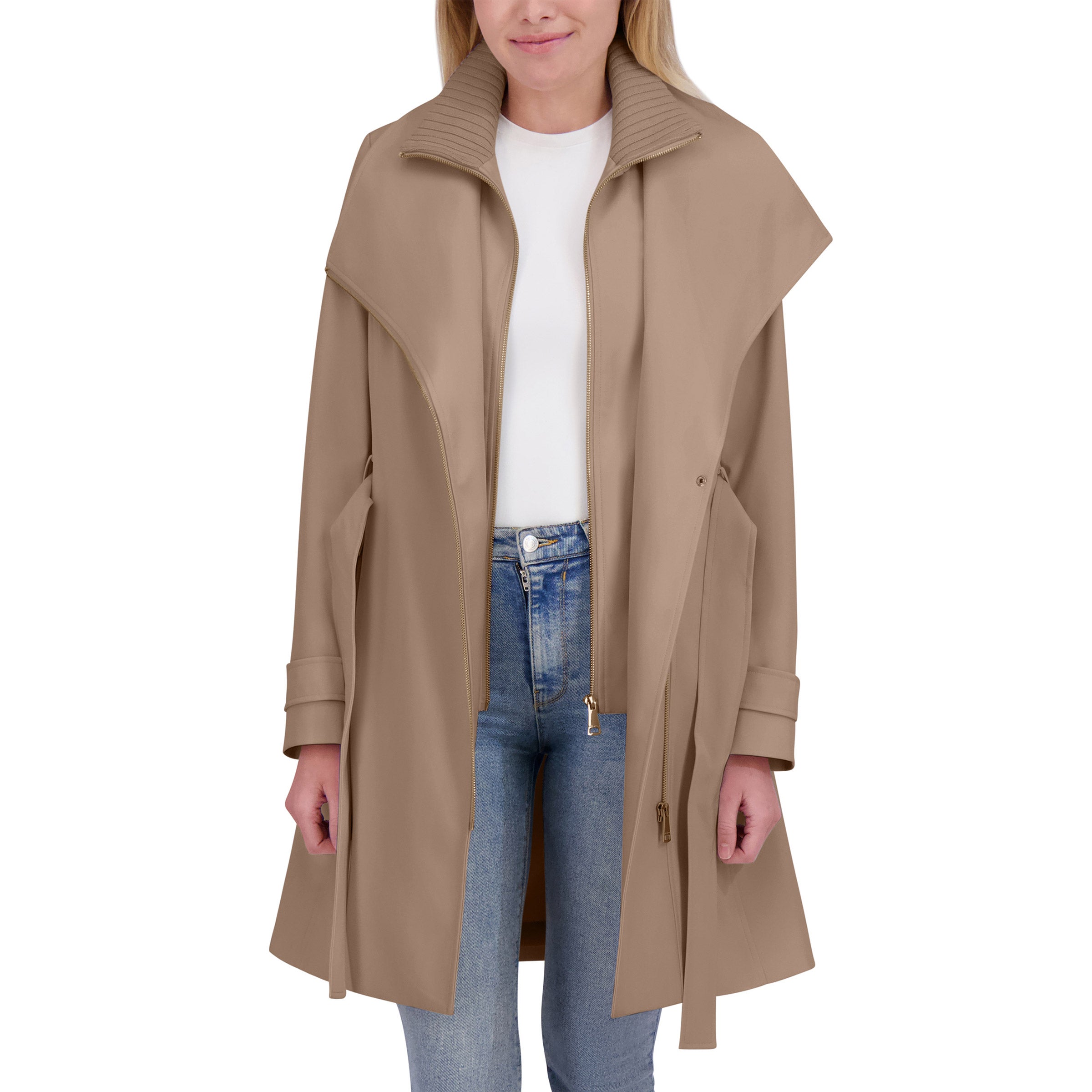 Halston Women's Belted Trench Coat (#1888906) - $9.97 (down from