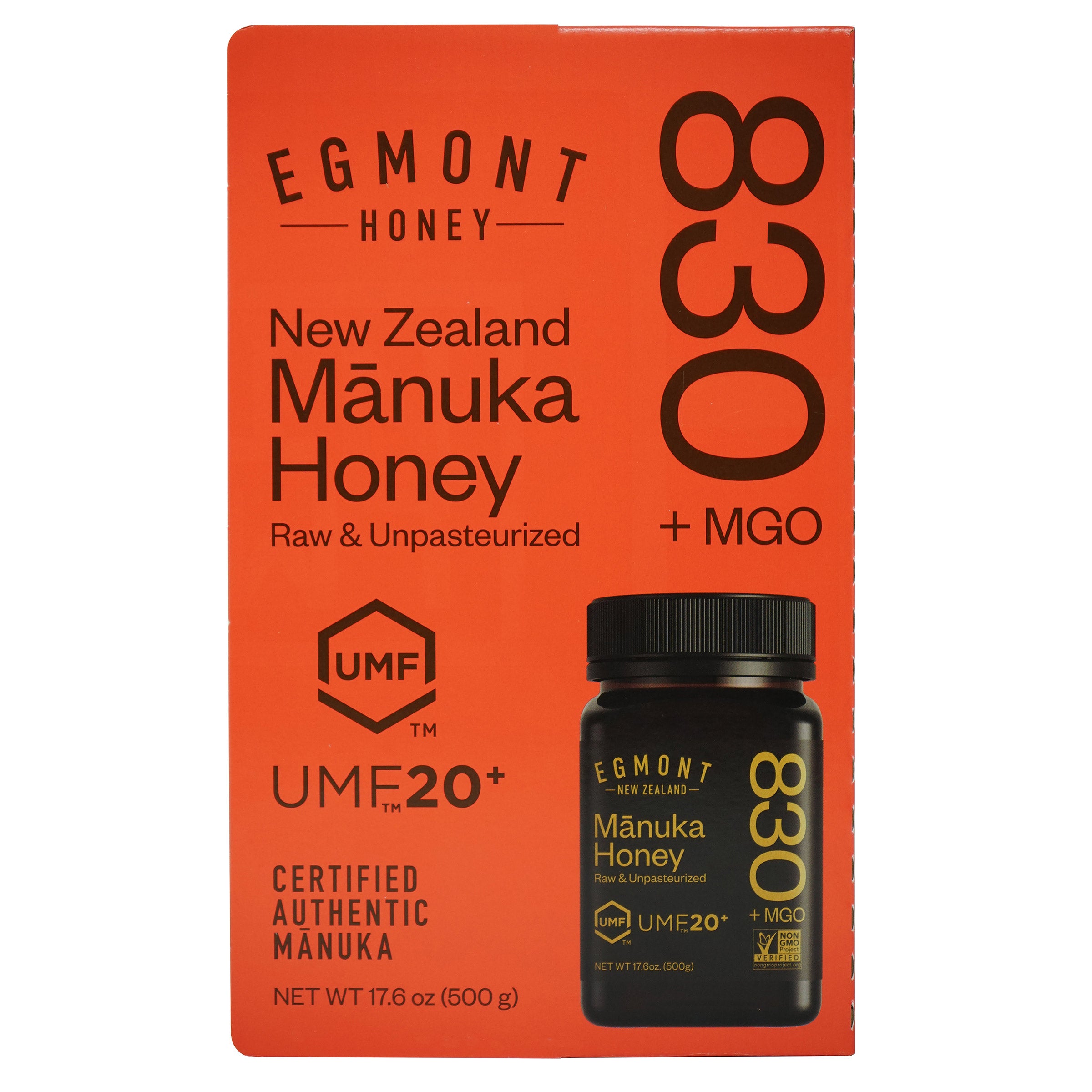 Egmont Mānuka Honey UMF 20+ MGO 830+ 17.6 oz (500g) (#2139000