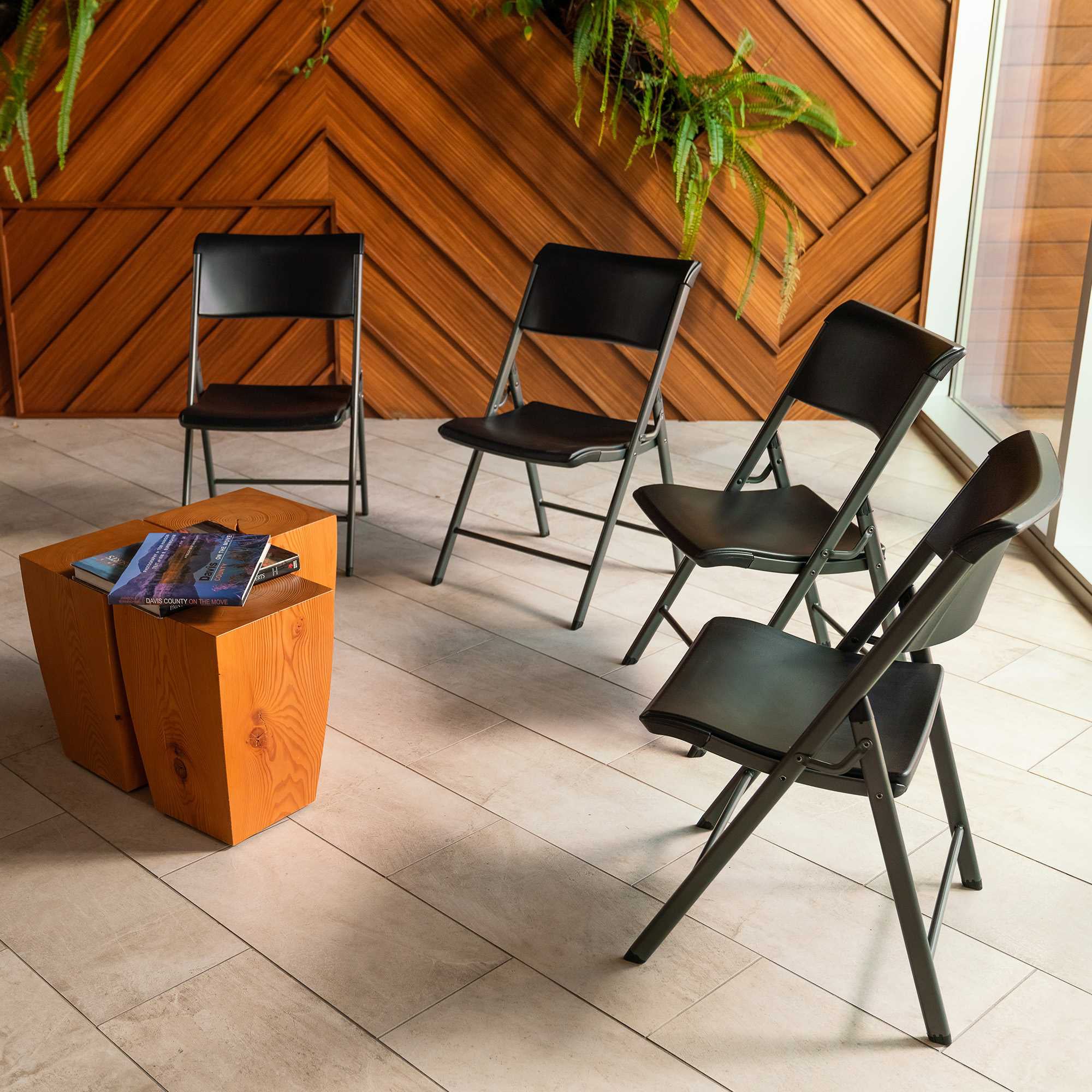 l Folding Chair 黒　ブラック　black 椅子　チェア FRÖSVI folding chair, black - IKEA