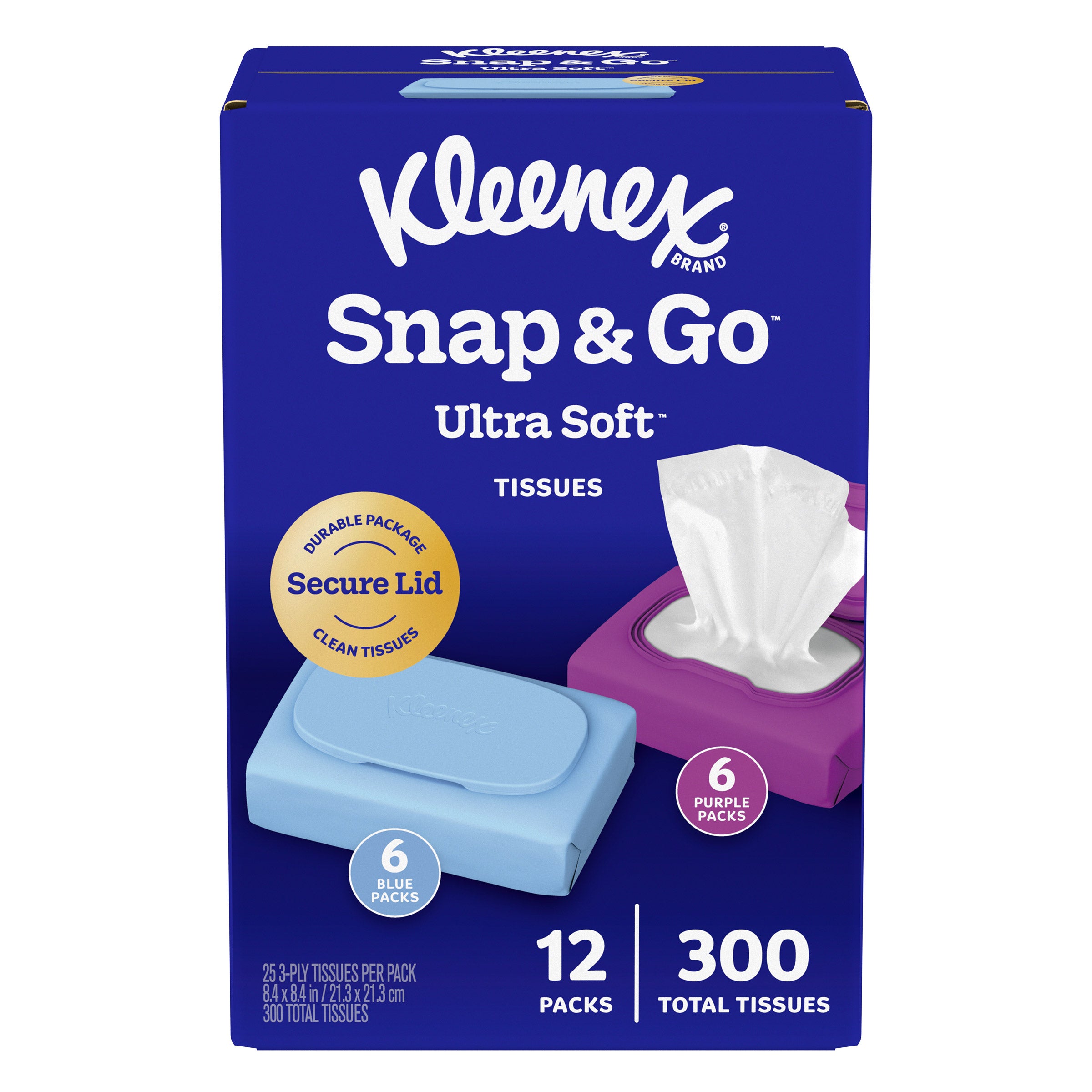 Kleenex Snap & Go Portable Tissue Holder, 12-Pack (#2005179