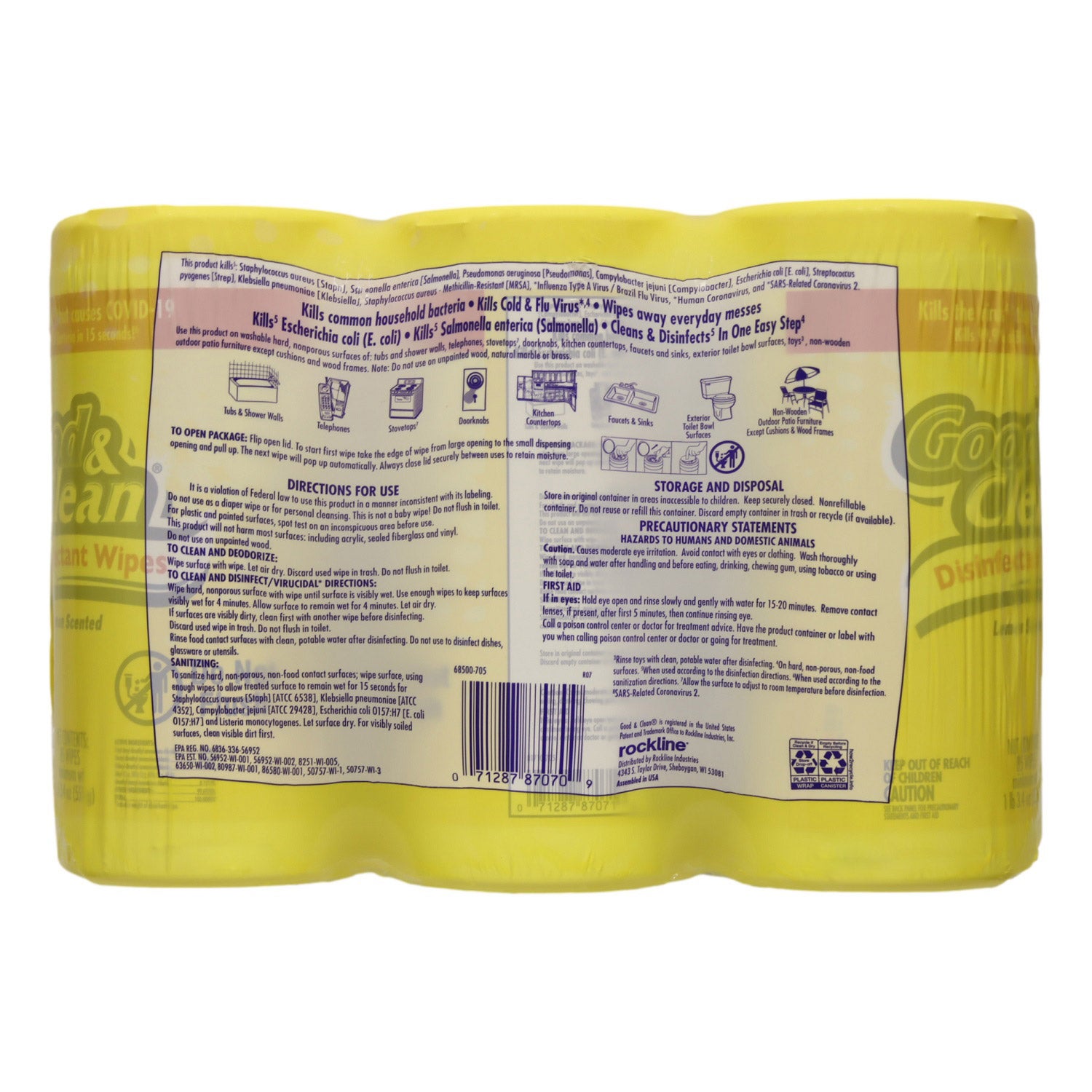 Good & Clean Disinfectant Wipes, 510 Count (#1641985) - $12.99