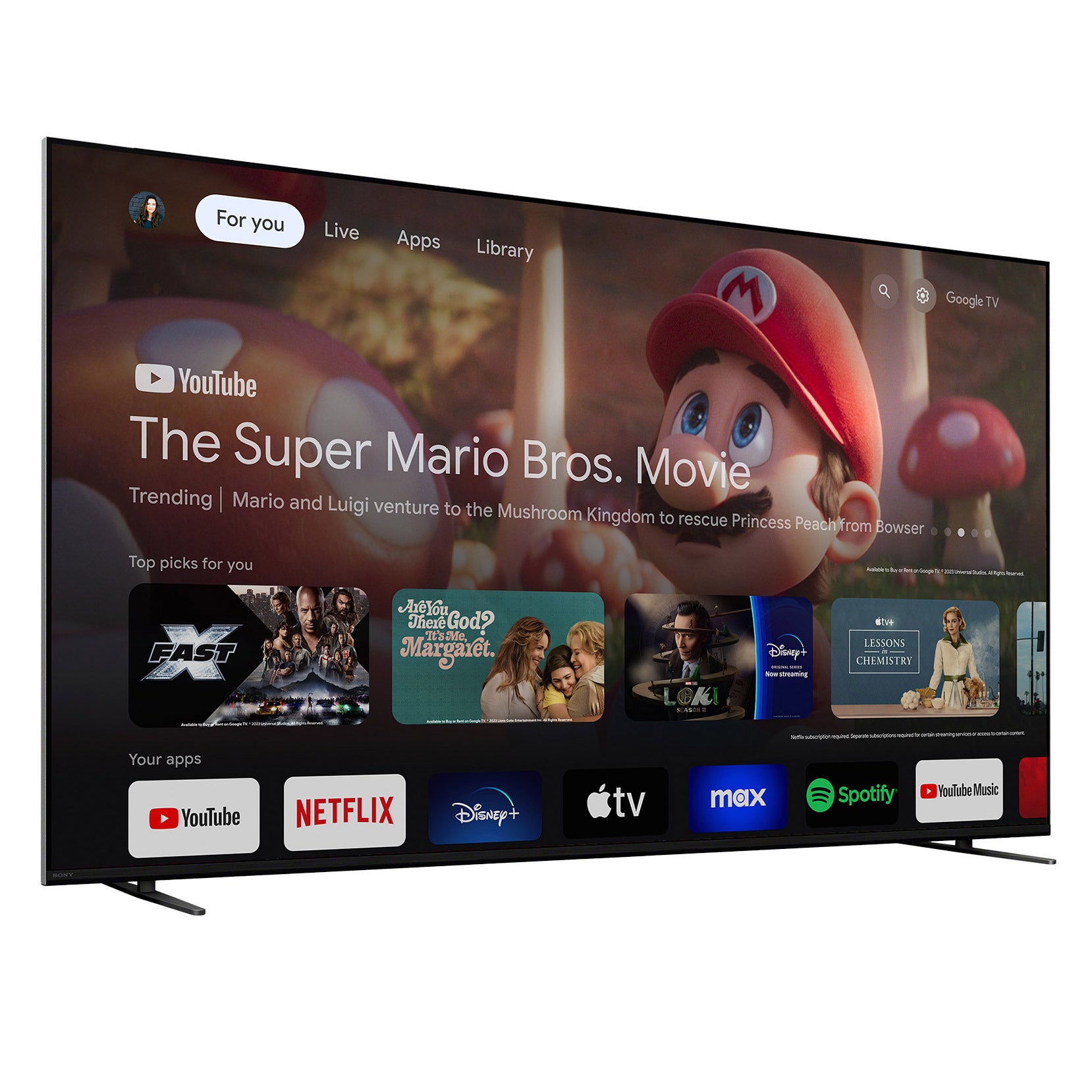 SONY 65¨ BRAVIA 7 65¨ CLASS (64.5¨ DIAG) 4K MINI LED TV - Thumbnail 3