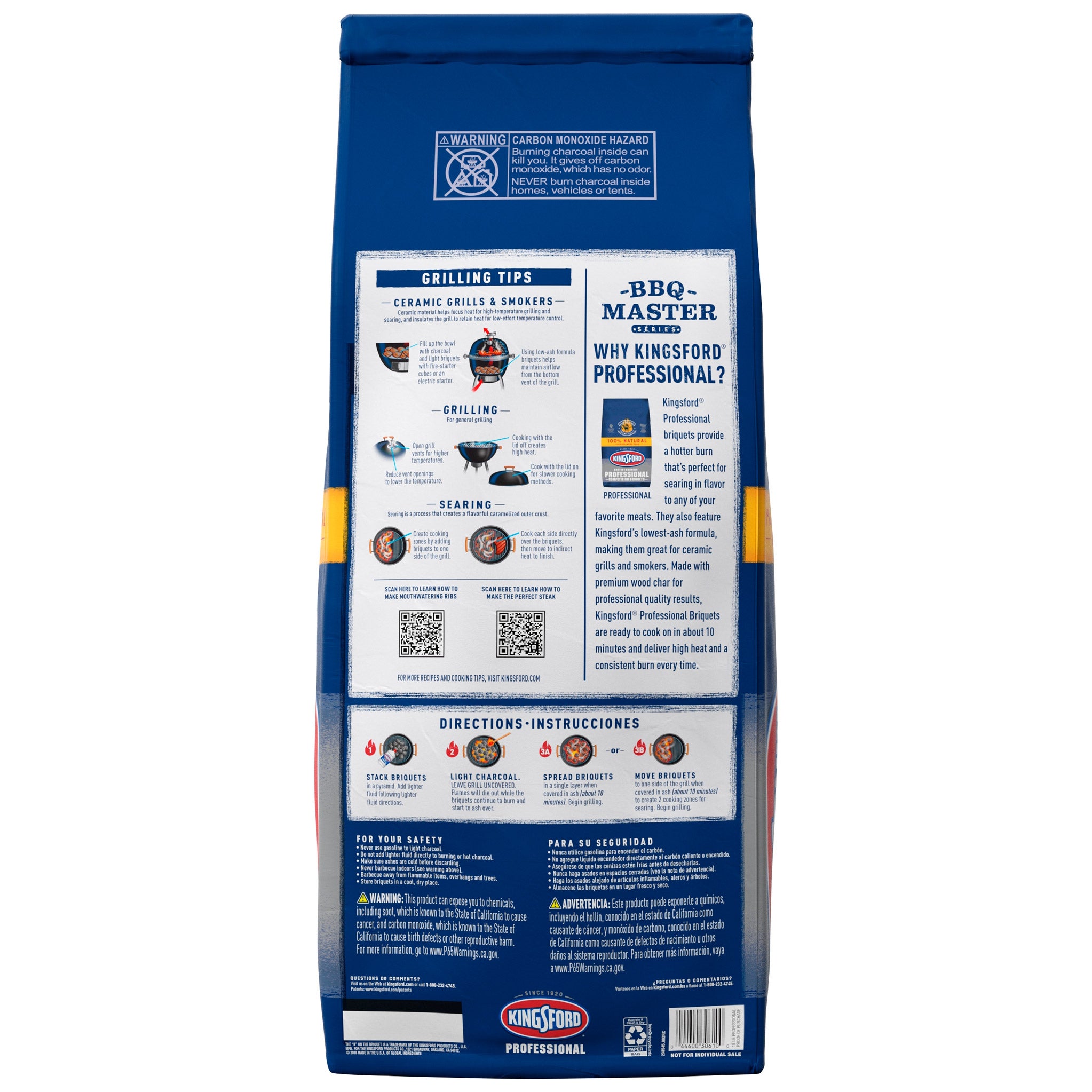 KINGSFORD PROFESSIONAL COMPETITION BRIQUETS 2/18 LB BAGS - Thumbnail 2