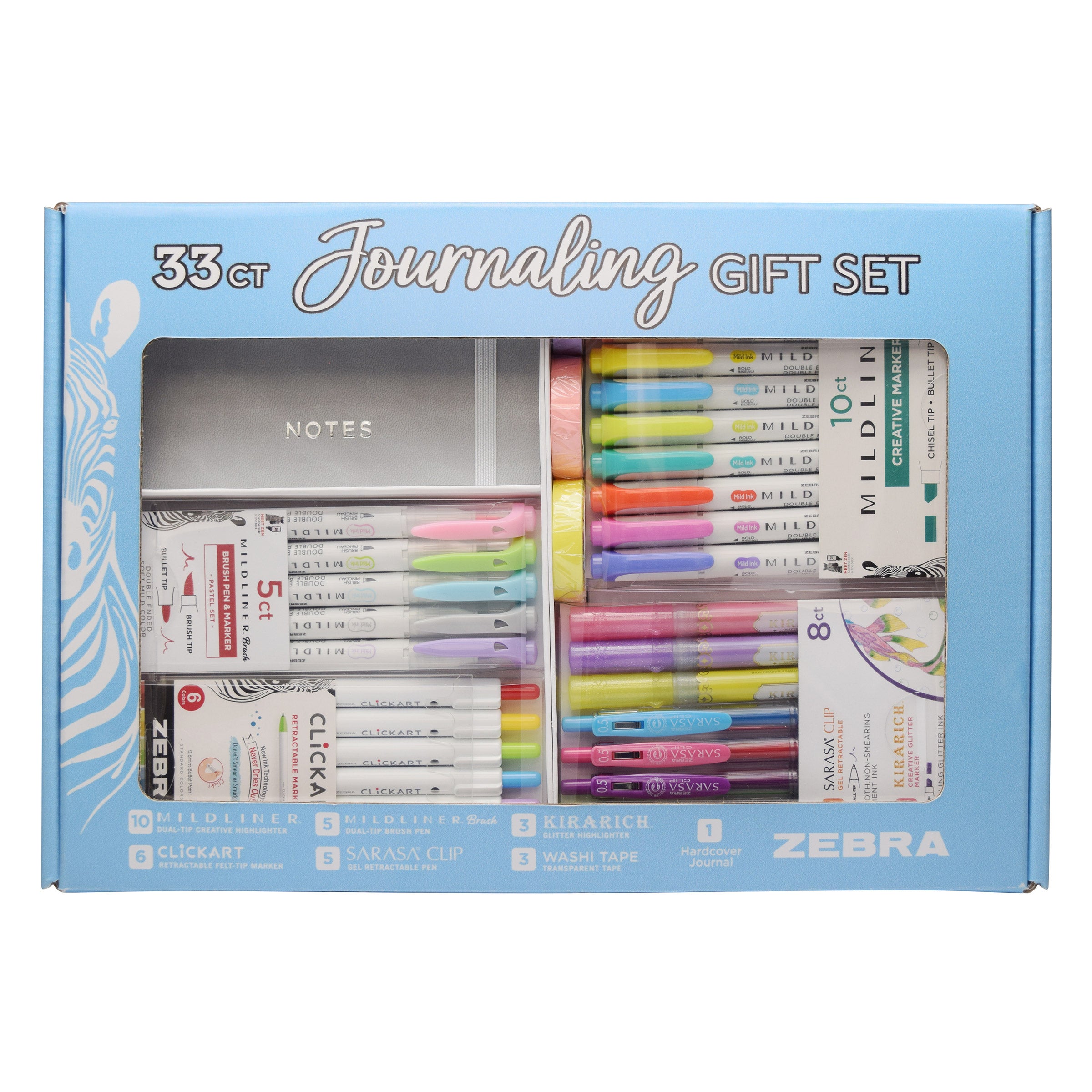 ZEBRA 33 PIECE JOURNALING GIFT SET - Thumbnail 2