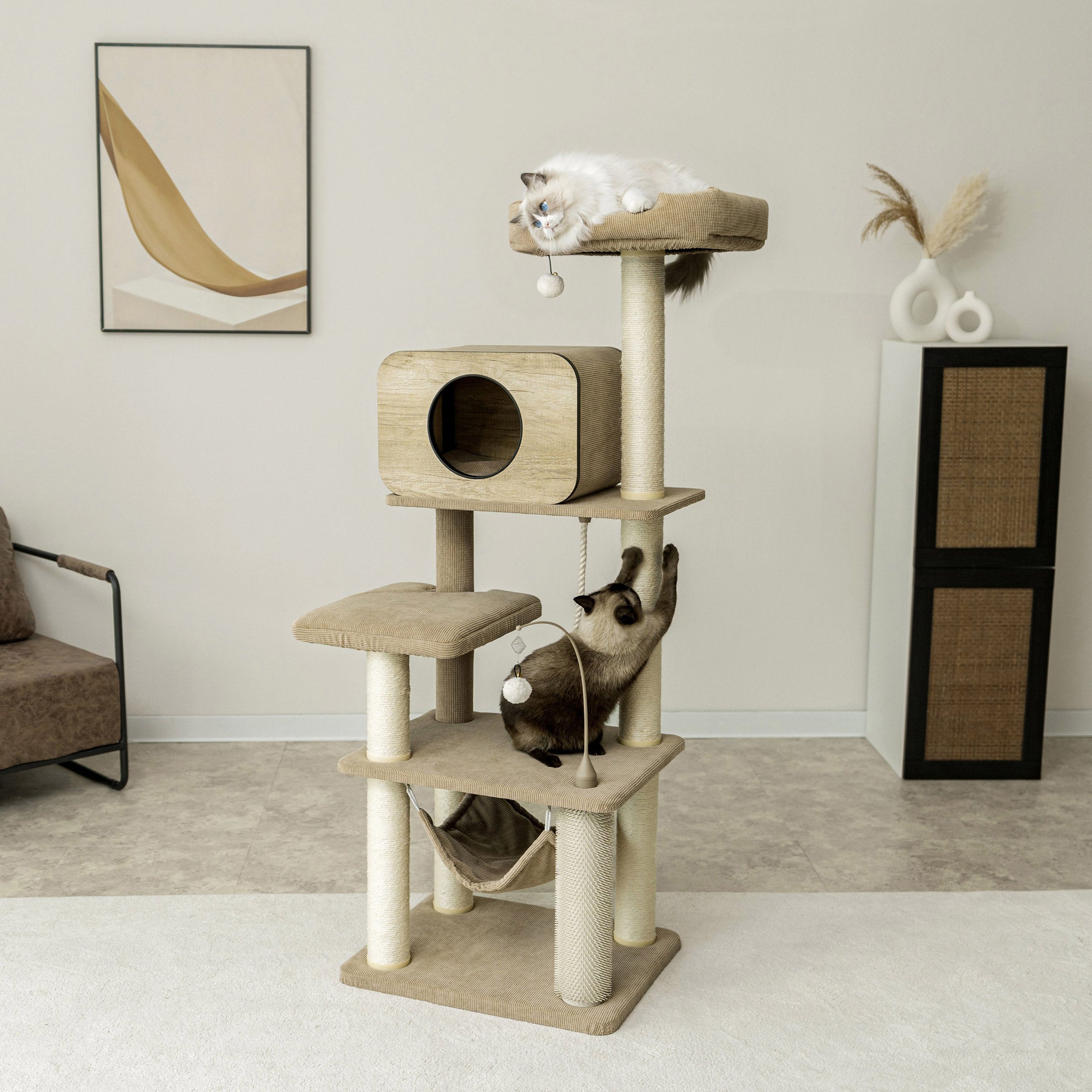 CATRY JIMINY 60¨ 6 LAYER CAT TREE - Thumbnail 2