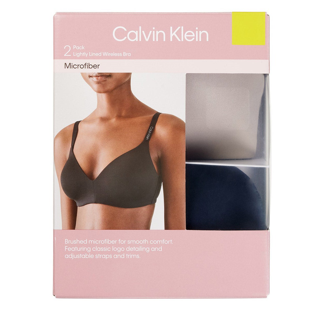 CALVIN KLEIN + WOMEN'S WIREFREE BRA 2PK - Thumbnail 2