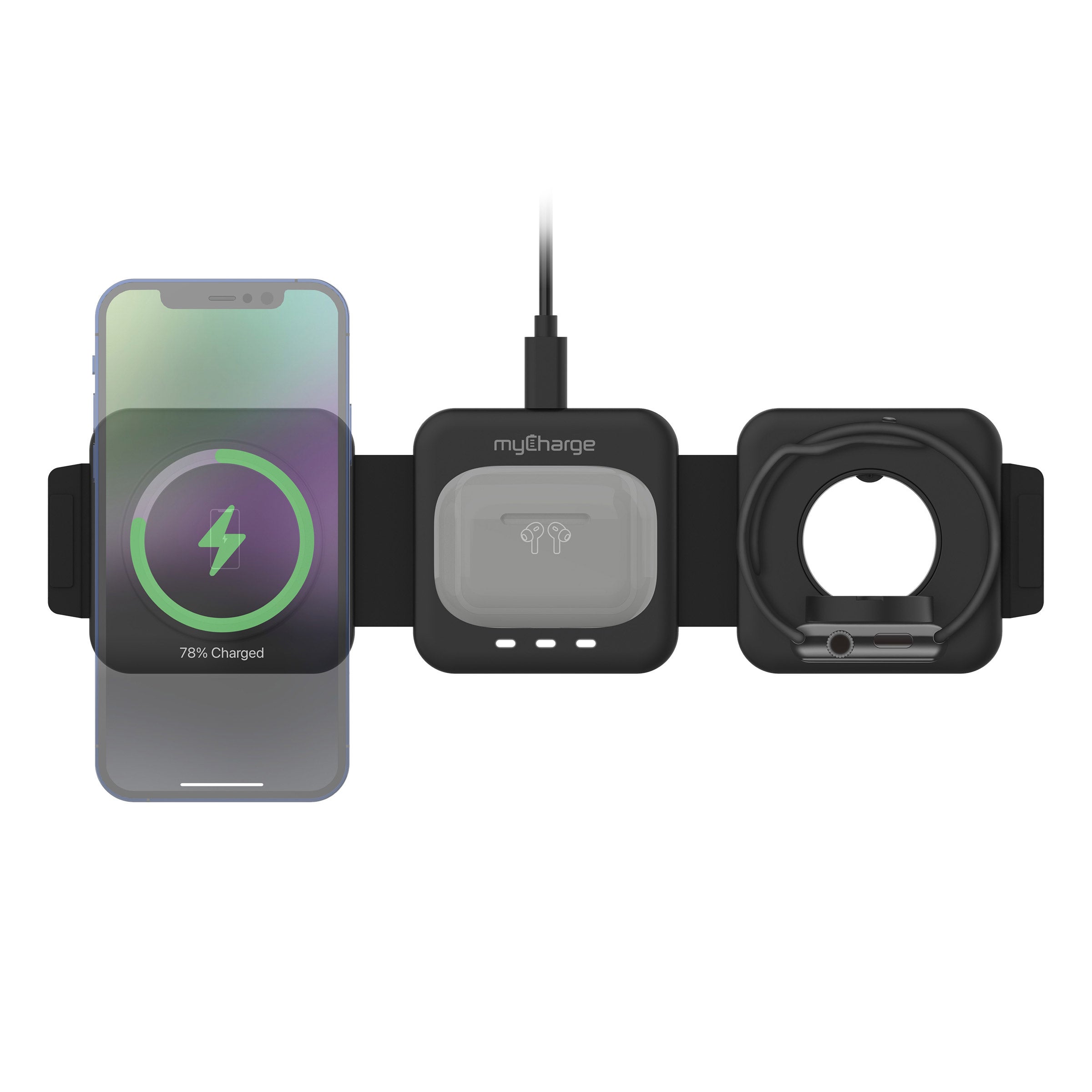 MYCHARGE 3-IN-1 WIRELESS CHARGING PAD - Thumbnail 3