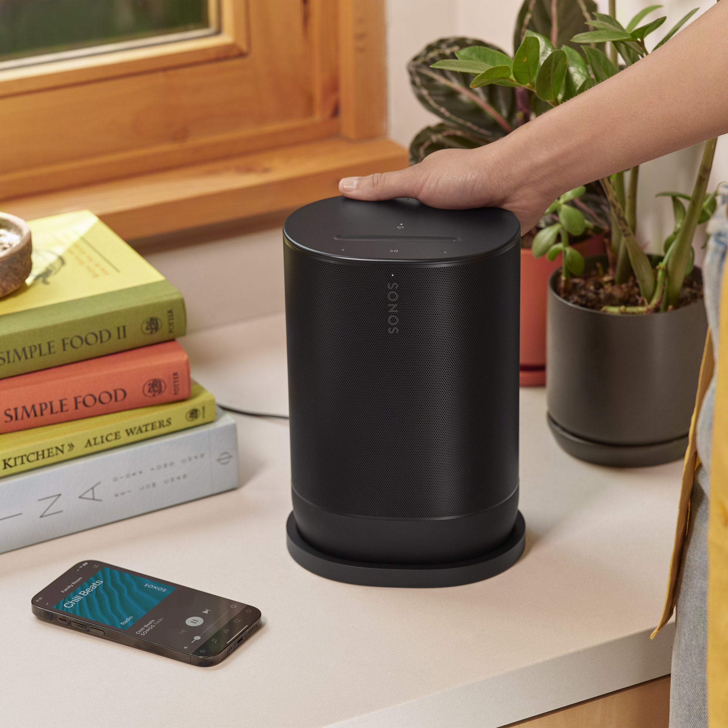 SONOS MOVE 2 PORTABLE WIRELESS SPEAKER BLACK - MOVE2US1BKHB - Thumbnail 8