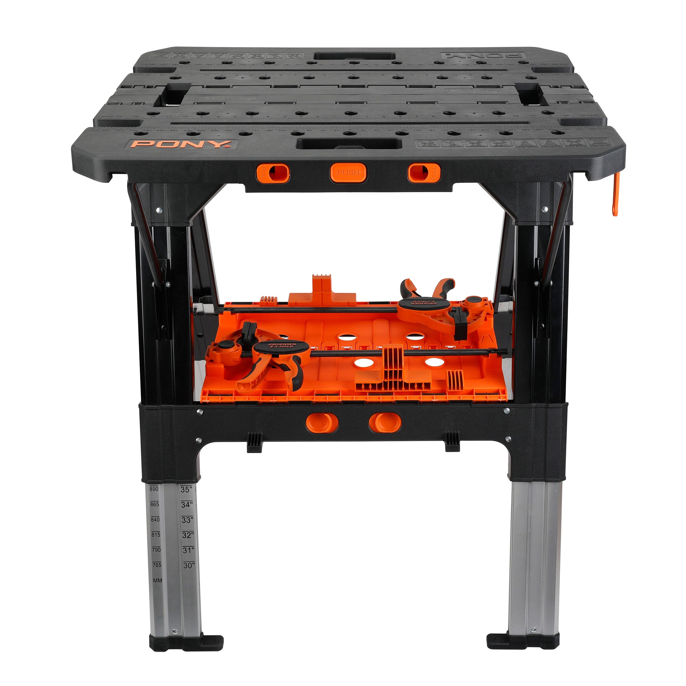 PONY 2-IN-1 HEAVY DUTY FOLDING WORKTABLE SAWHORSE WITH CLAMPS - Thumbnail 7