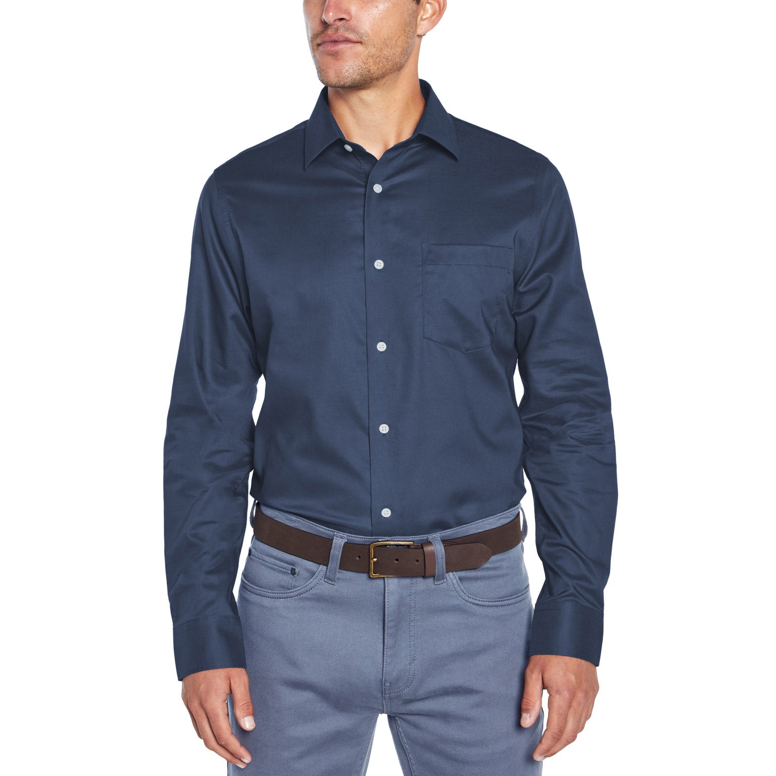 BANANA REPUBLIC MEN'S NON IRON DRESS SHIRT - Image 1