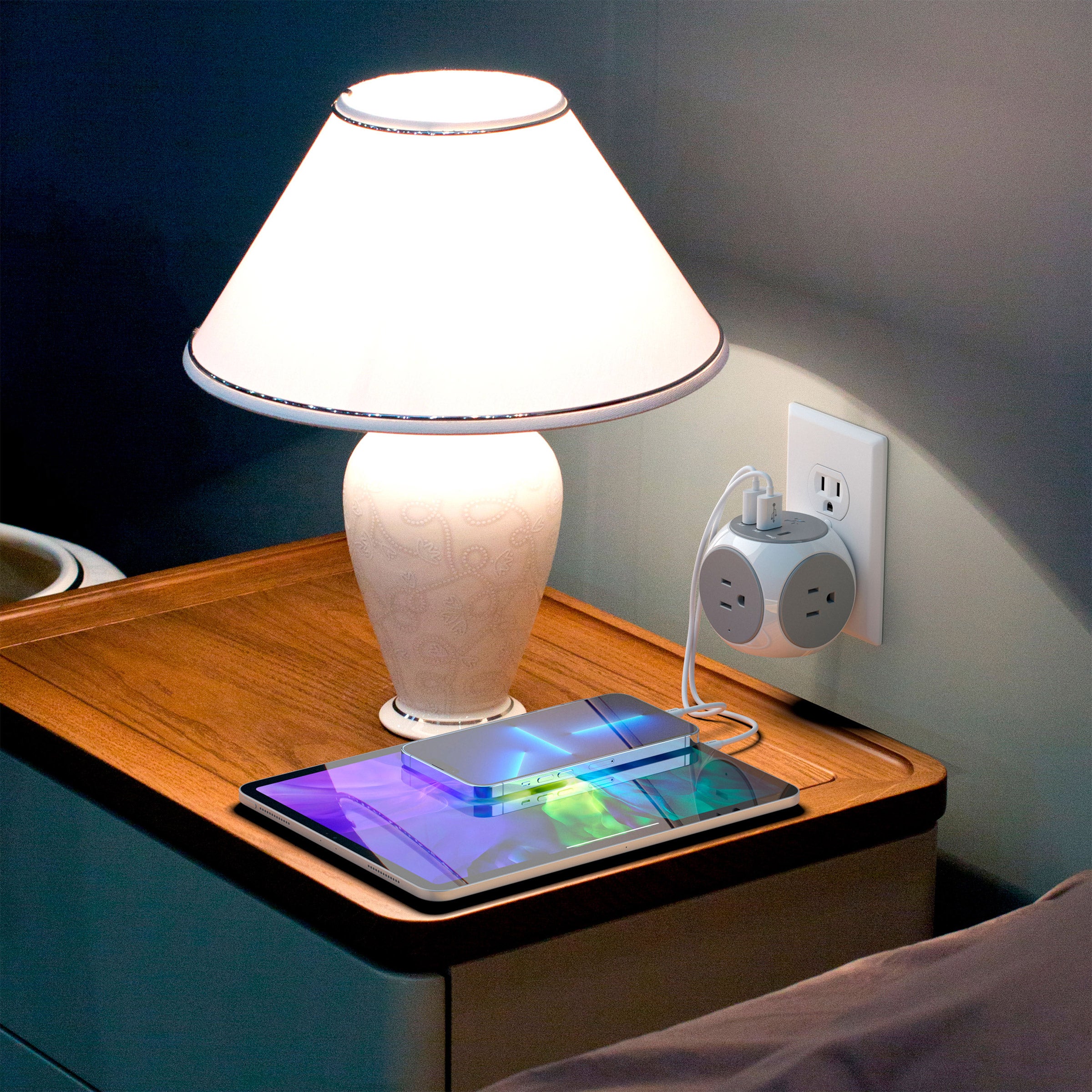ATOMI POWER CUBE 2 PK. 3 AC OUTLETS 2 USB-A AND 1 USB-C ^ - Thumbnail 6