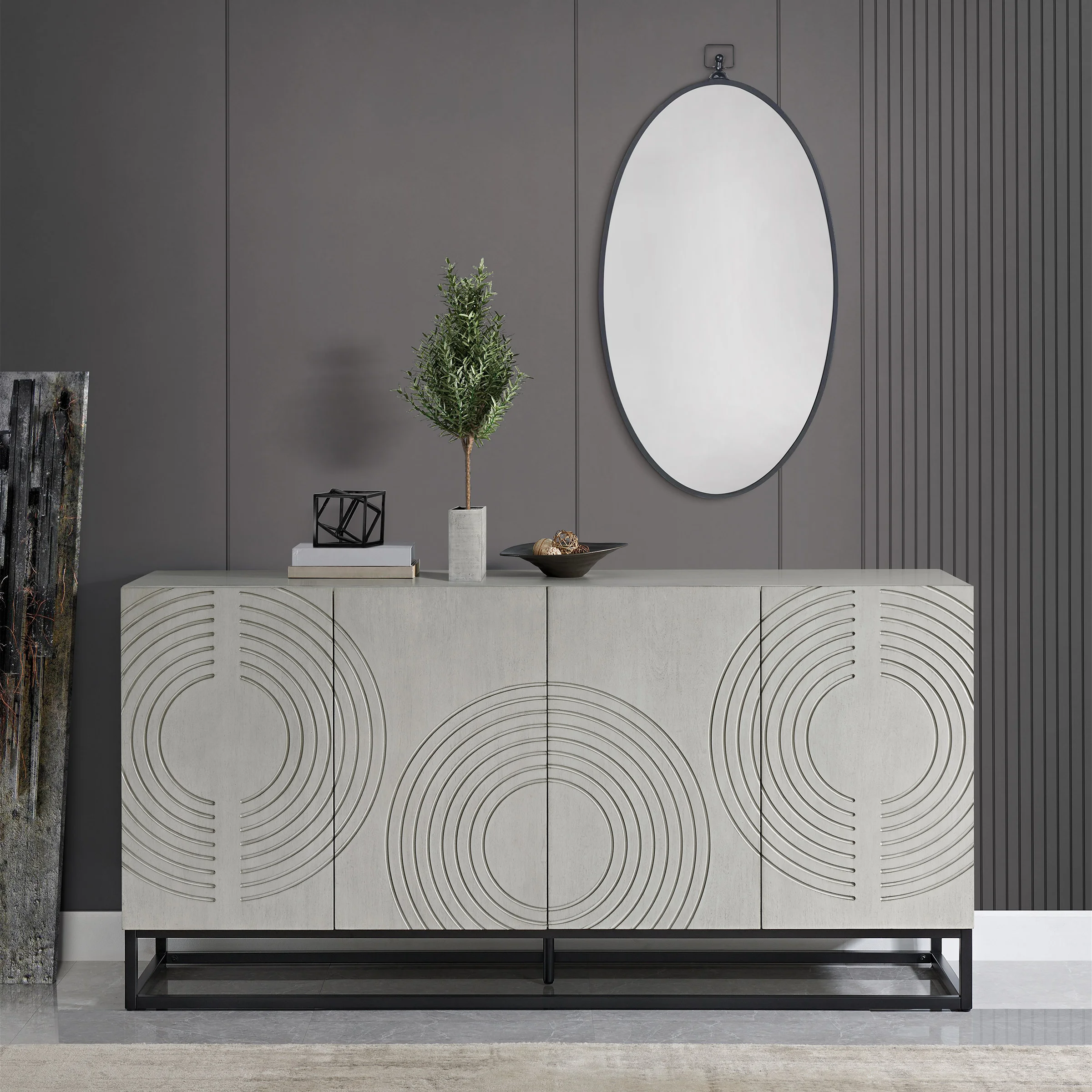 BAYSIDE FURNISHINGS EVERLY 72¨ ACCENT CONSOLE - Image 1