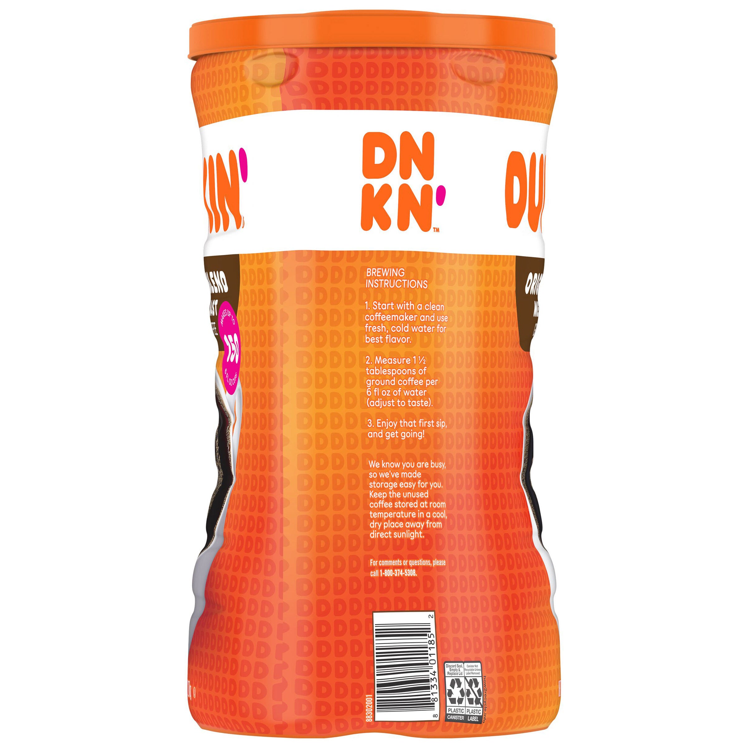 DUNKIN DONUTS ORIGINAL BLEND 45 OUNCES GROUND - Thumbnail 3