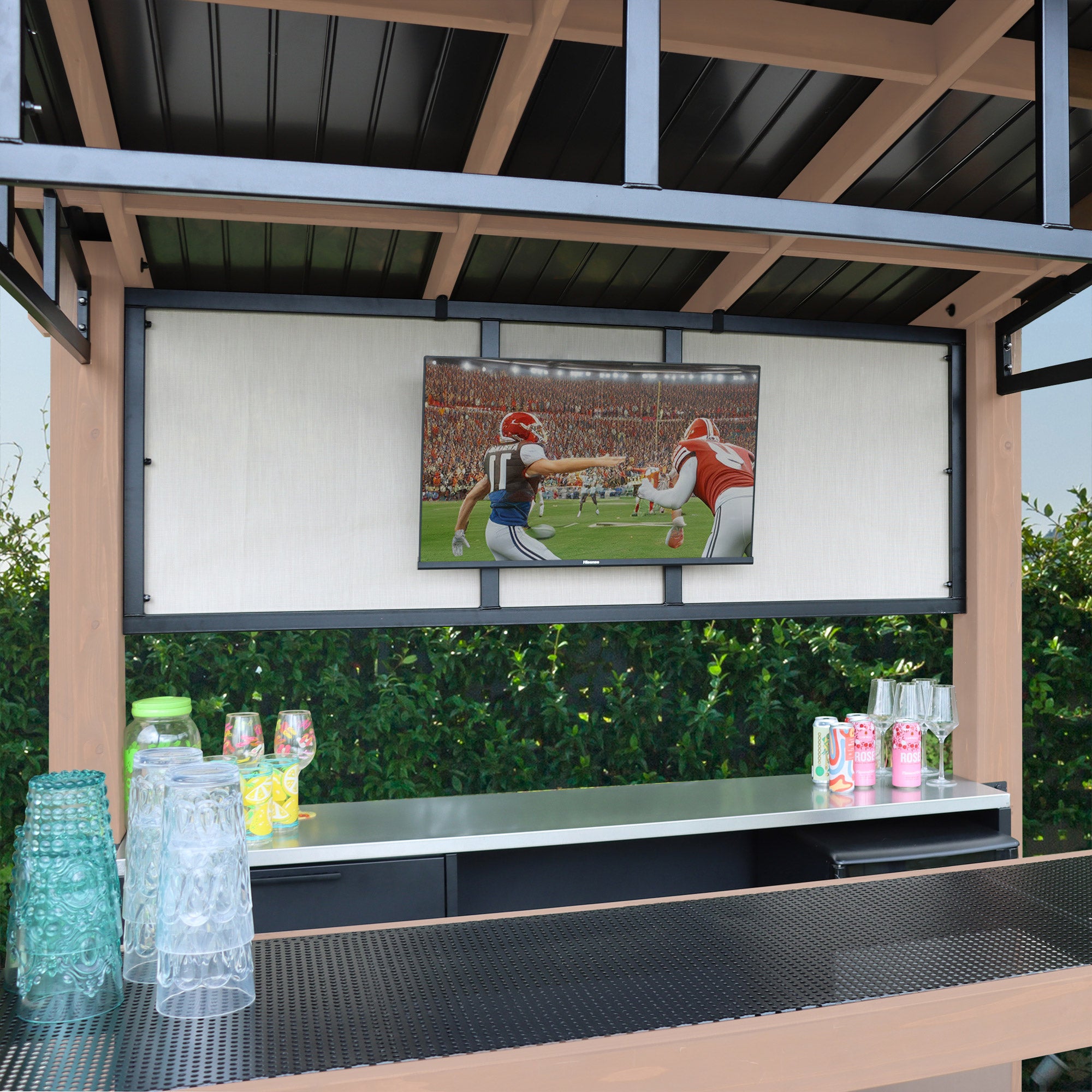 YARDISTRY 7.6' X 7.6' CANTINA GAZEBO - Thumbnail 3