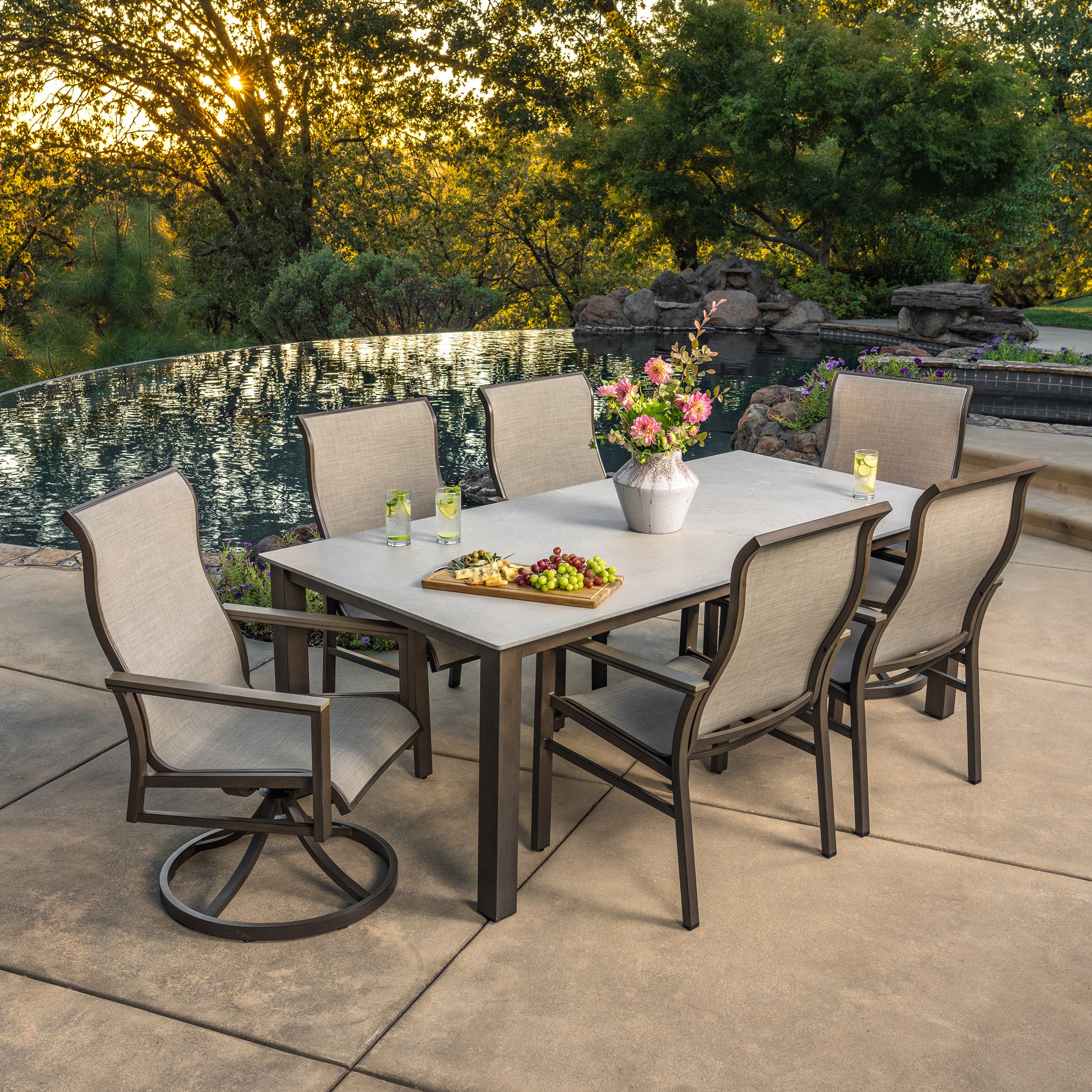 SUNVILLA NICHOLS 7PC SLING DINING SET - Thumbnail 2