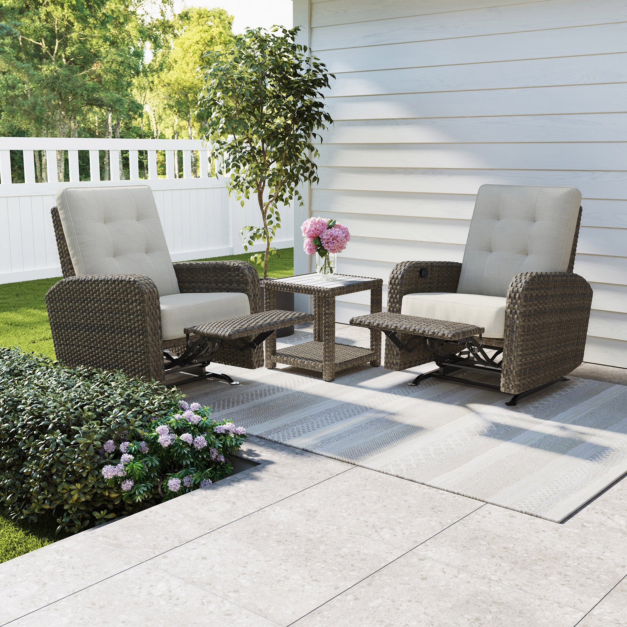 THOMASVILLE BARELA 3PC GLIDER RECLINER SET - Thumbnail 5