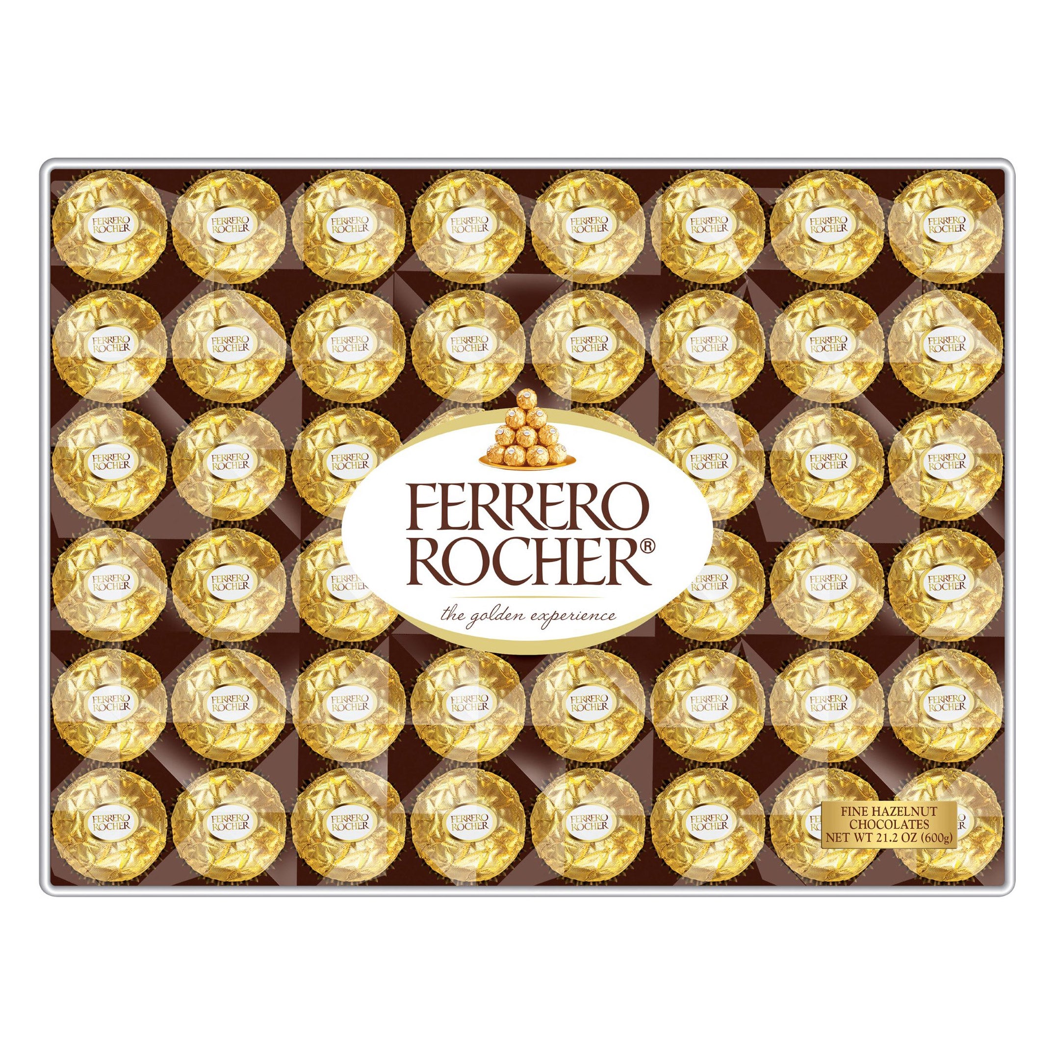 FERRERO ROCHER HAZELNUT CHOCOLATES 21.2 OUNCE BOX