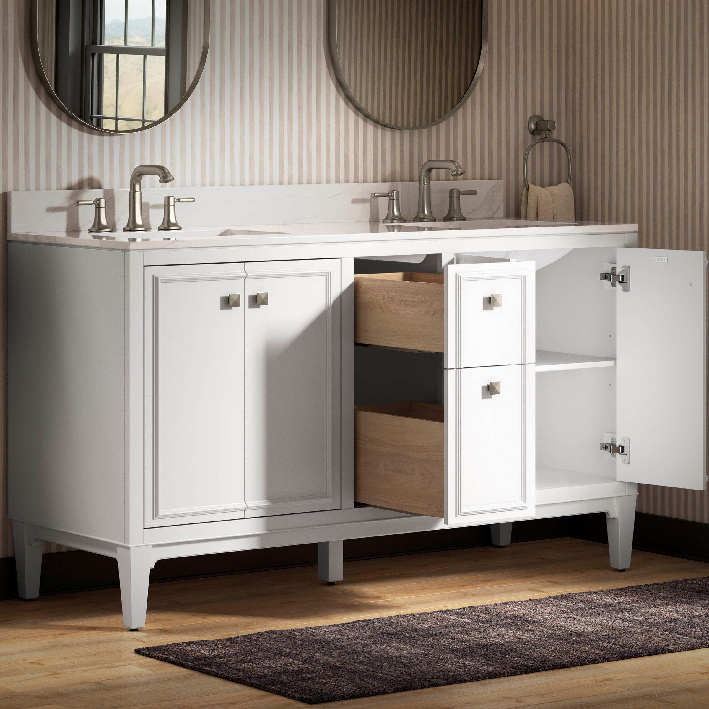 KOHLER CLAVE 60IN VANITY WHITE - Thumbnail 7