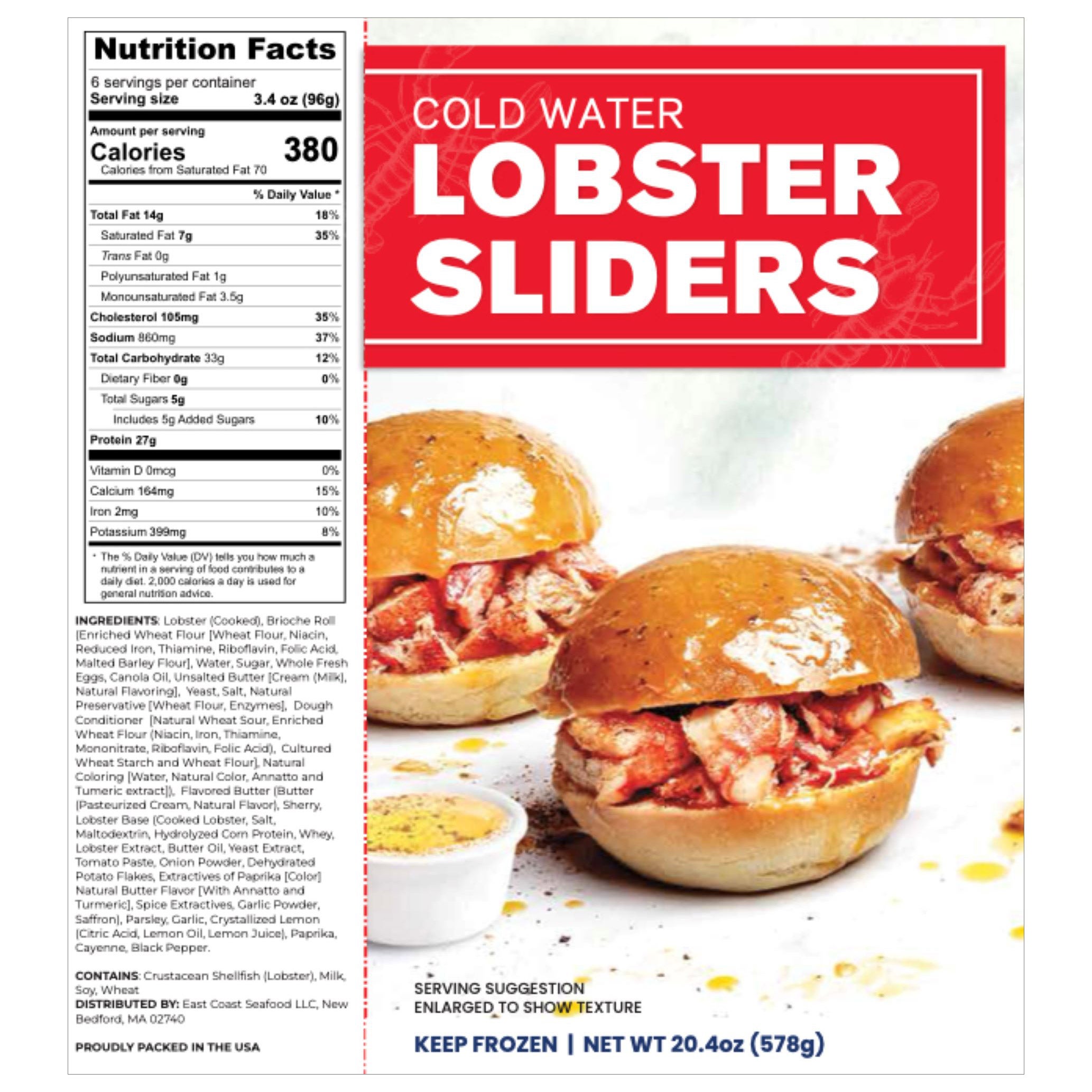 EAST COAST SEAFOOD LOBSTER SLIDERS 6 CT/20.4 OZ - Thumbnail 3