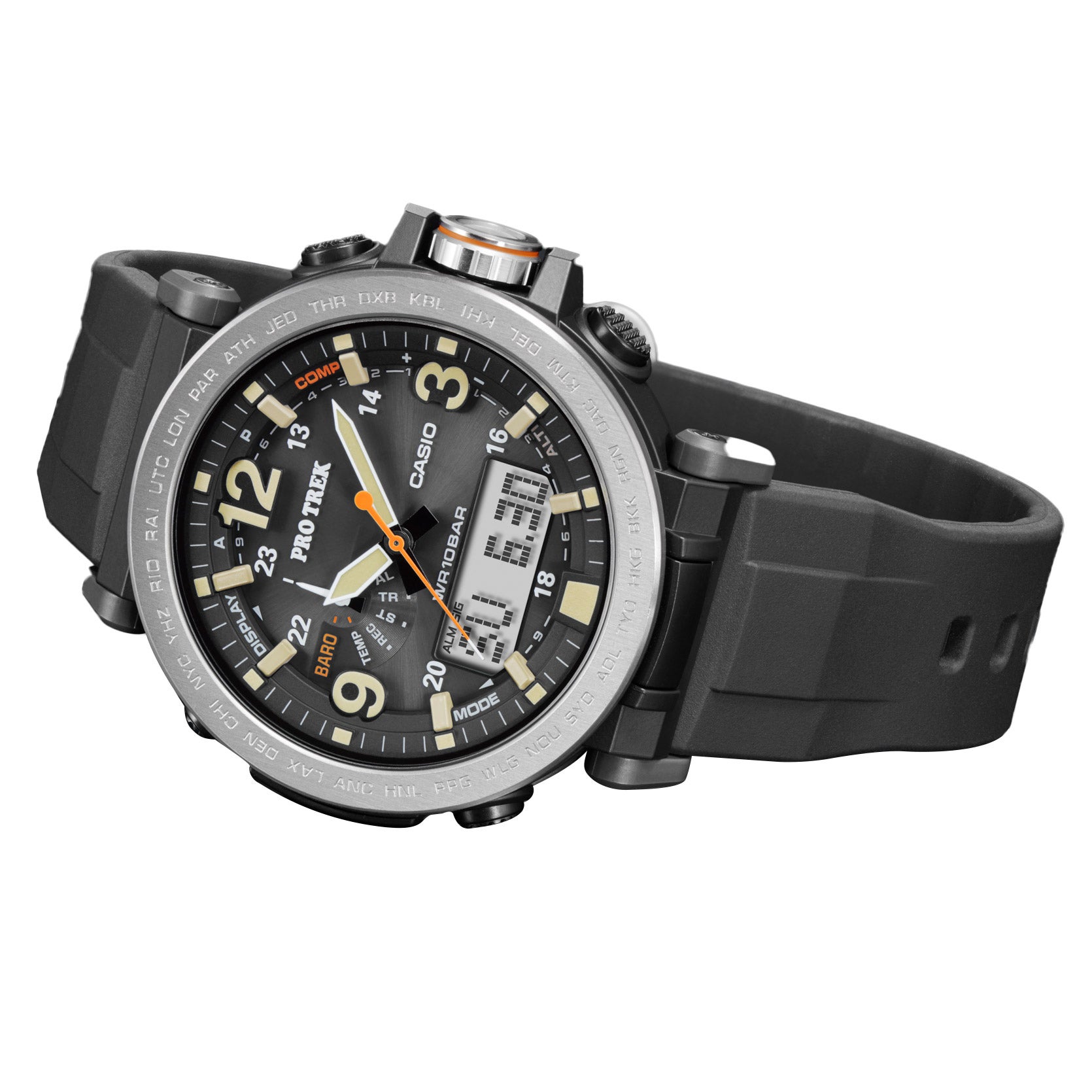 CASIO PRO TREK TRIPLE SENSOR MEN'S QUARTZ WATCH - Thumbnail 3