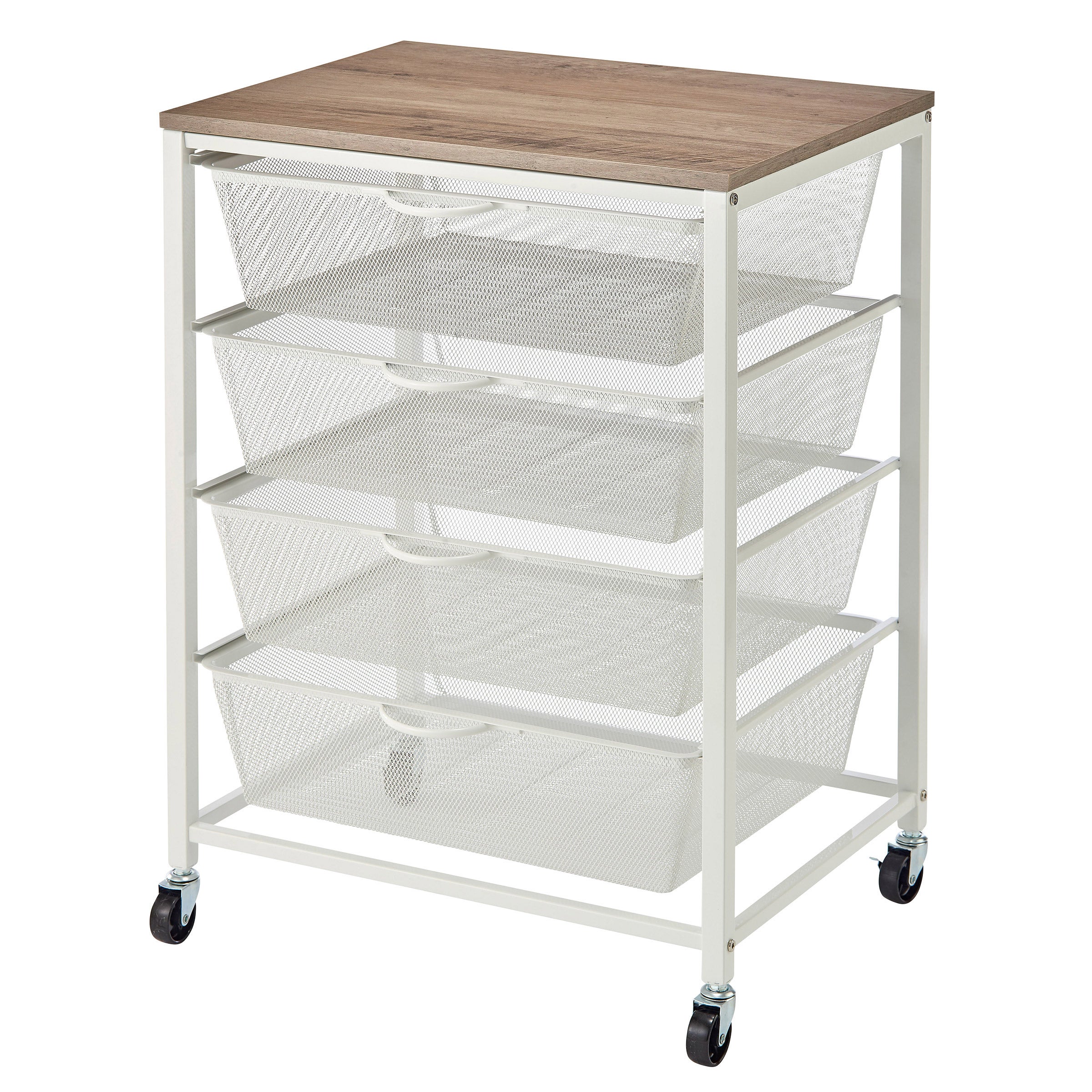 4-DRAWER MESH ROLLING CART - Thumbnail 3