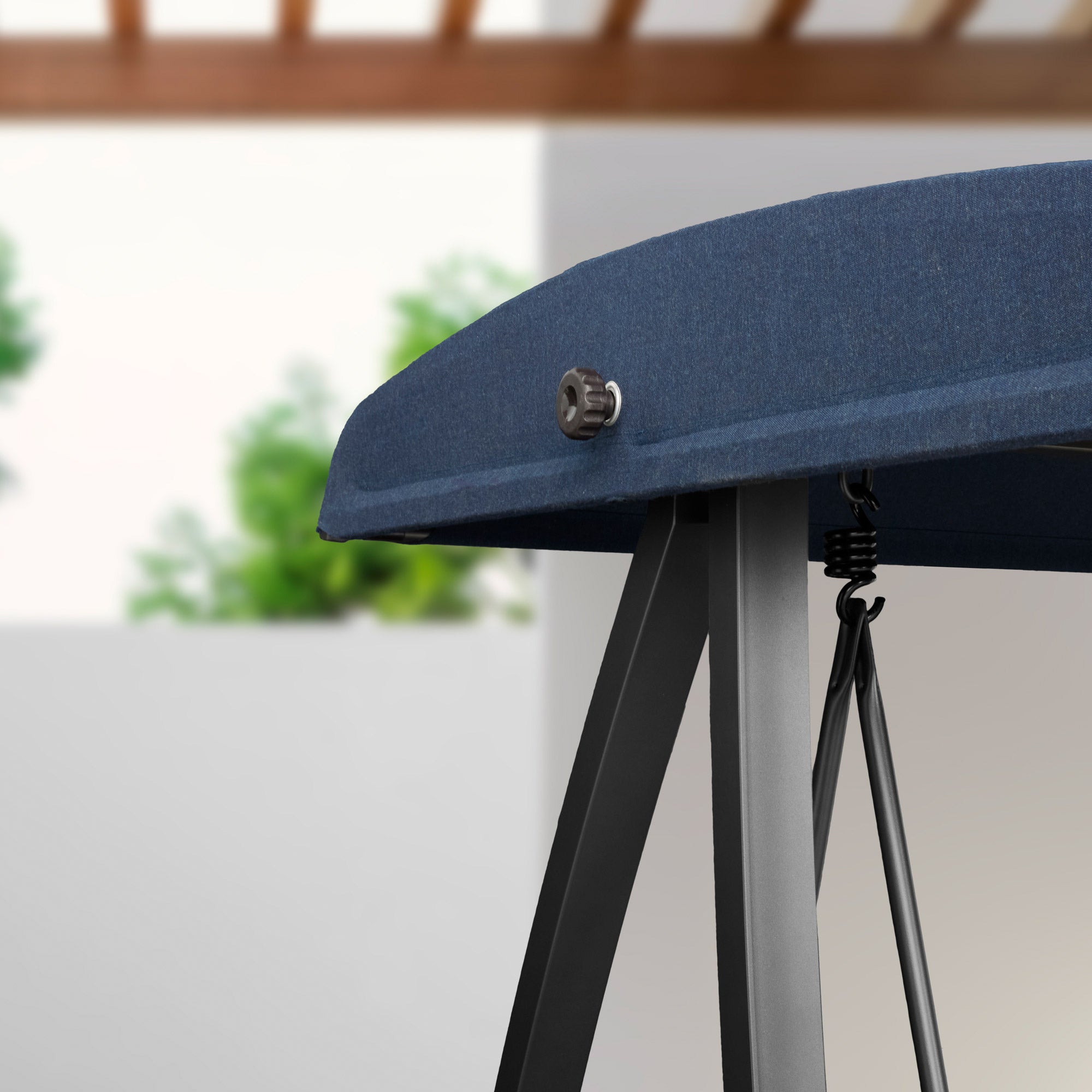 AGIO WOVEN PATIO SWING W/ CANOPY - Thumbnail 5