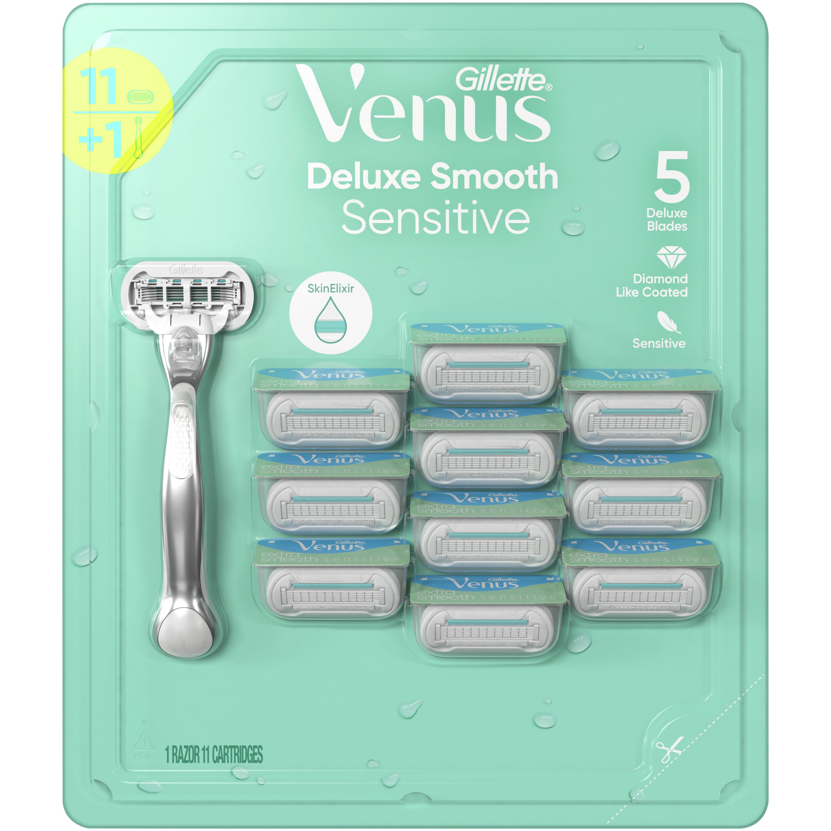 VENUS DELUXE SMOOTH SENSITIVE RAZOR 11 CT - Image 1