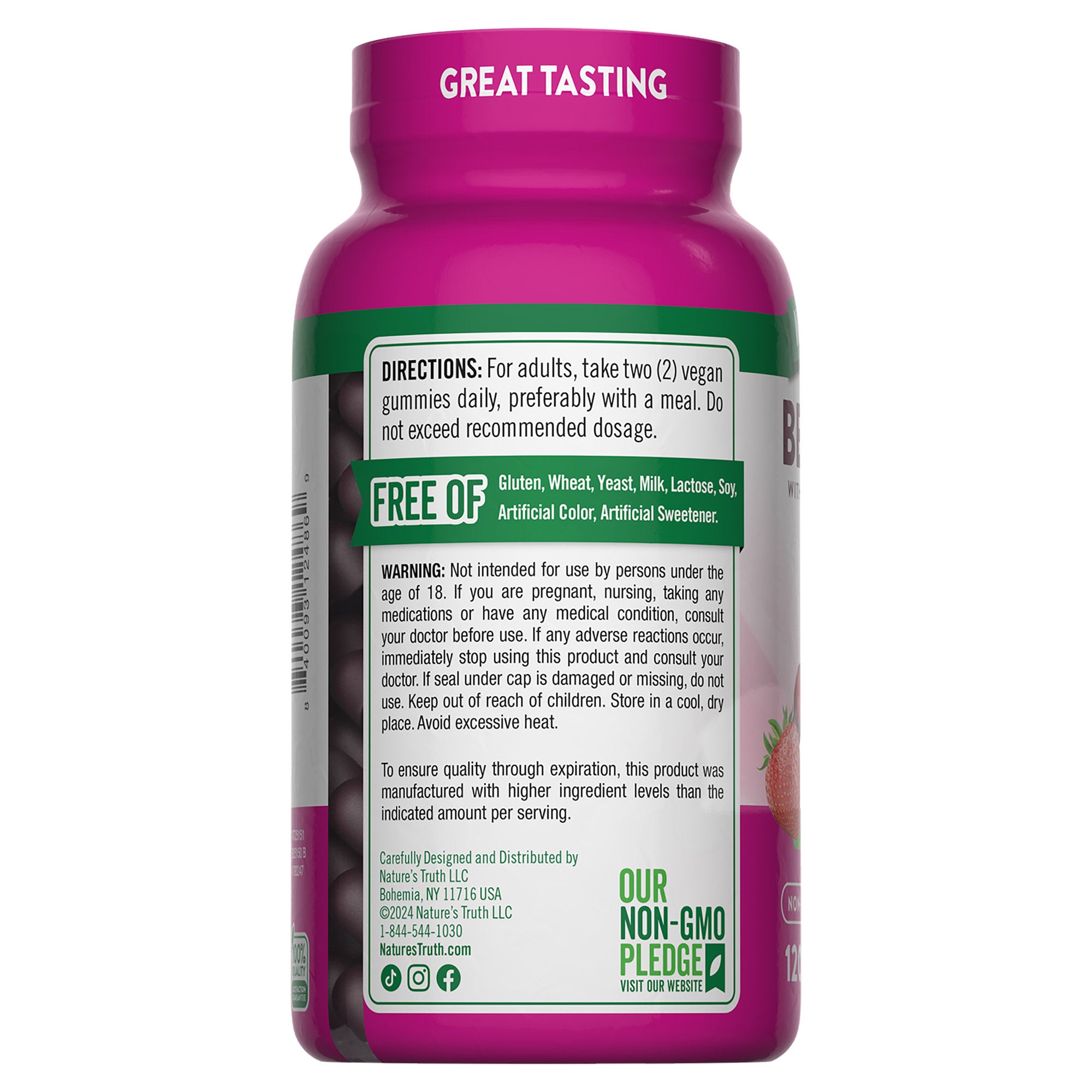 NATURE'S TRUTH BEET ROOT GUMMY 300MG 120CT - Thumbnail 2