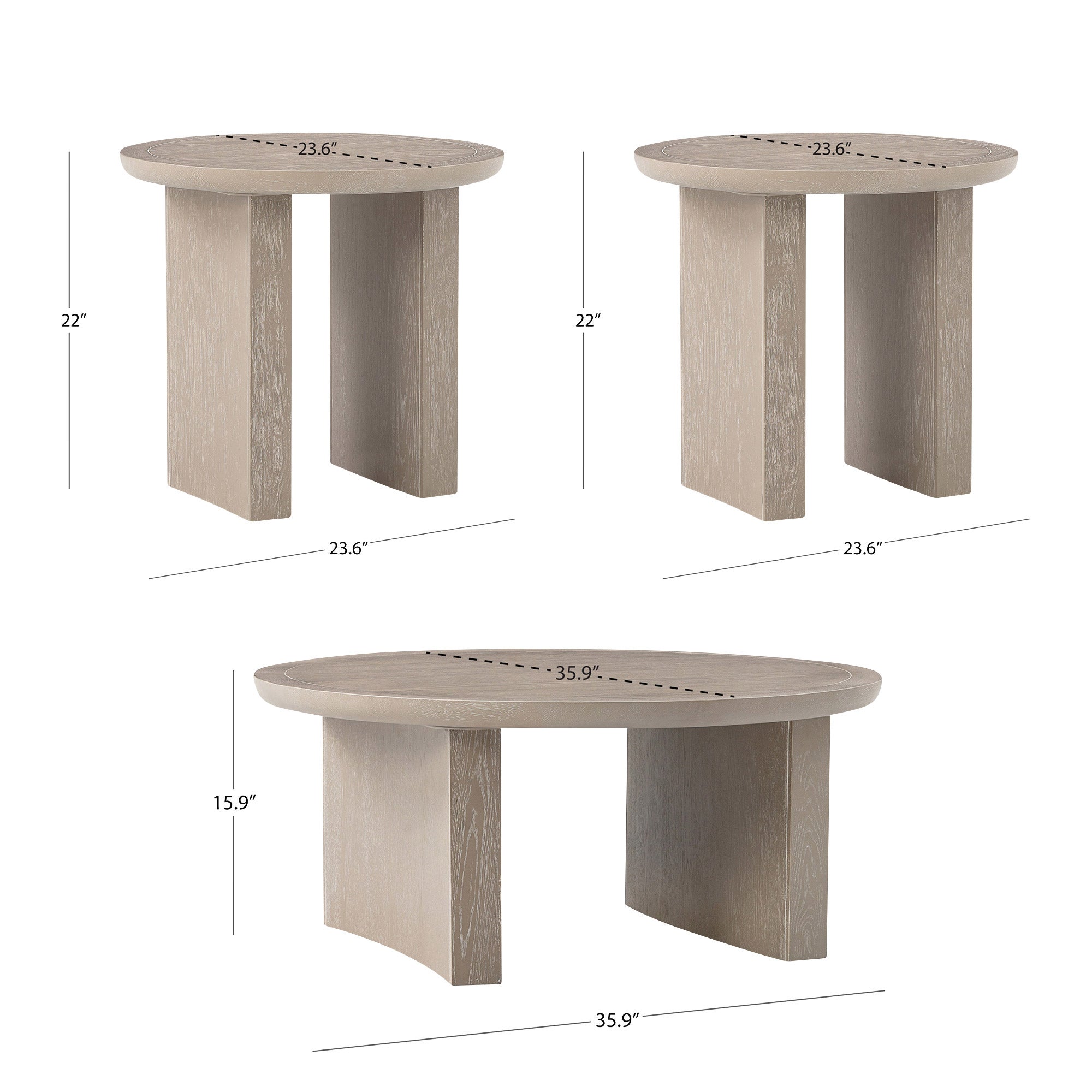 ABBYSON HOME MANDY 3-PIECE OCCASIONAL SET - Thumbnail 2