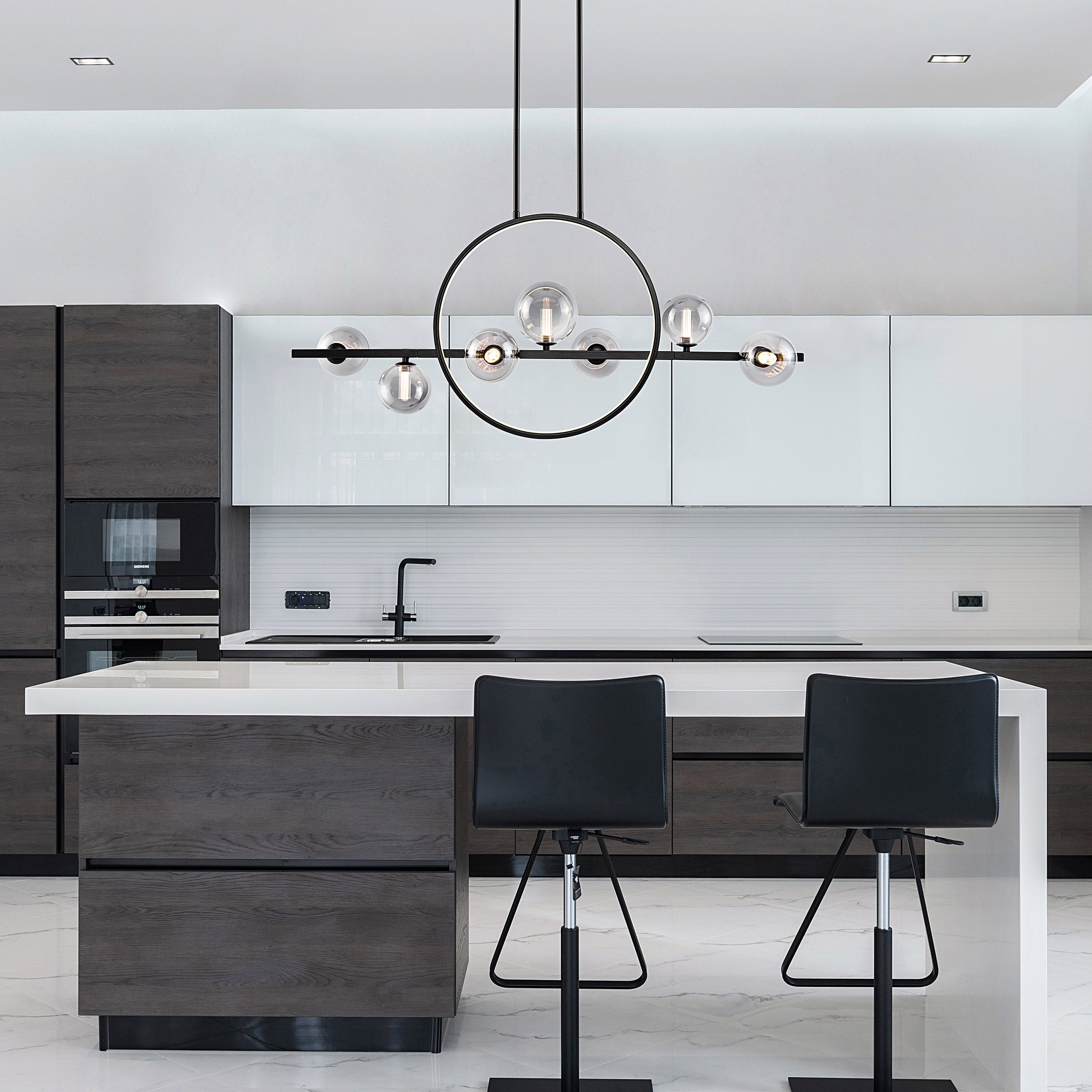 LUNA 8 LIGHT LED ISLAND PENDENT - Thumbnail 5