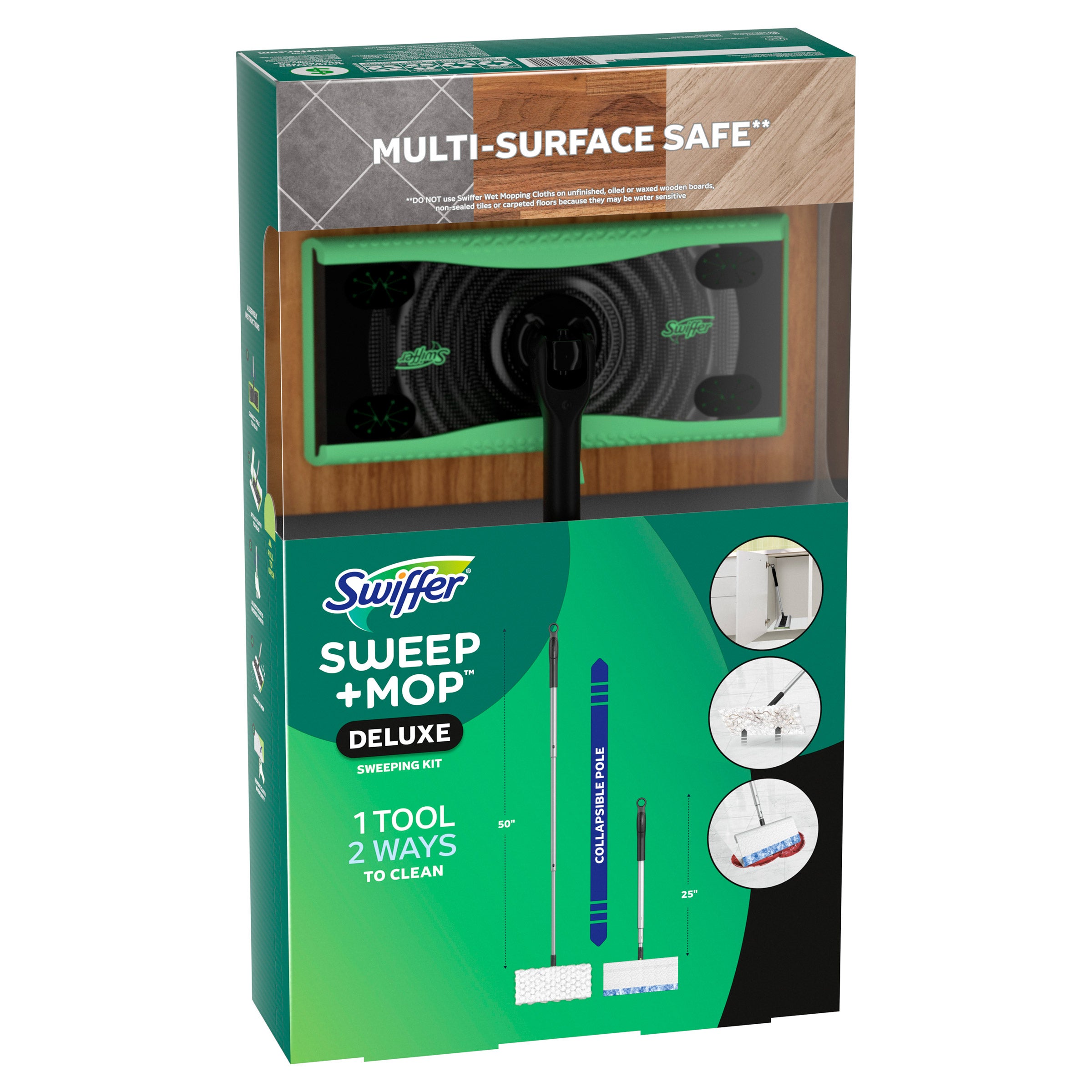 SWIFFER SWEEP & MOP 1 DEVICE + 15 WET/DRY REFILLS - Thumbnail 2