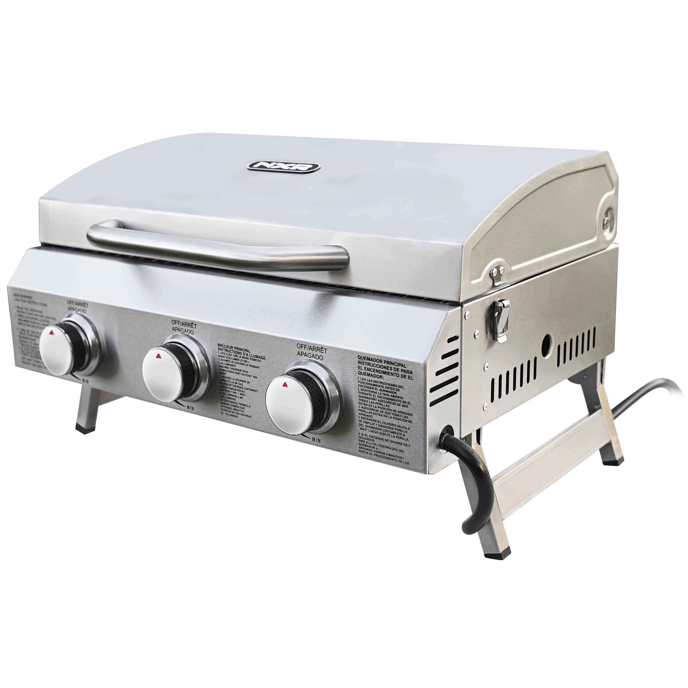 NXR 3-BURNER TABLETOP GAS GRILL - Thumbnail 3