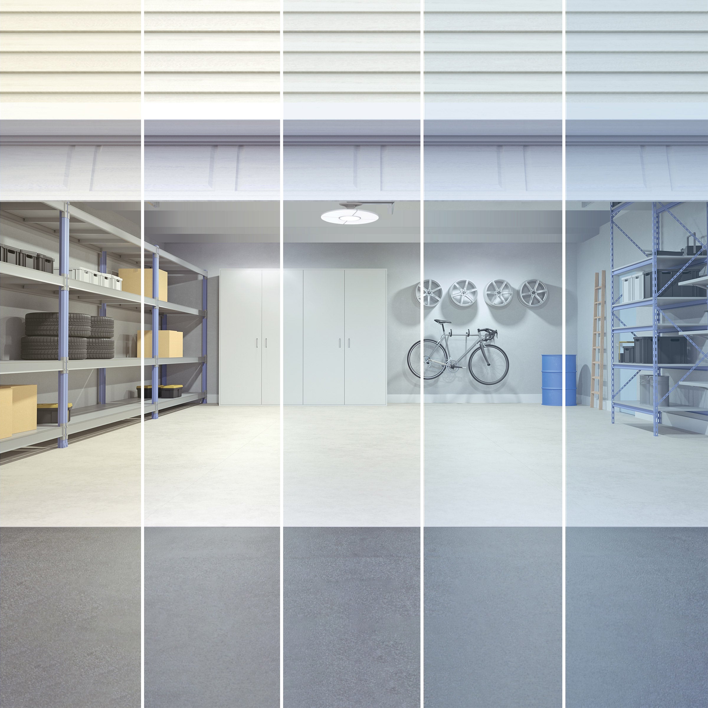 5-PANEL GARAGE LIGHT ^ 2PK - Thumbnail 6