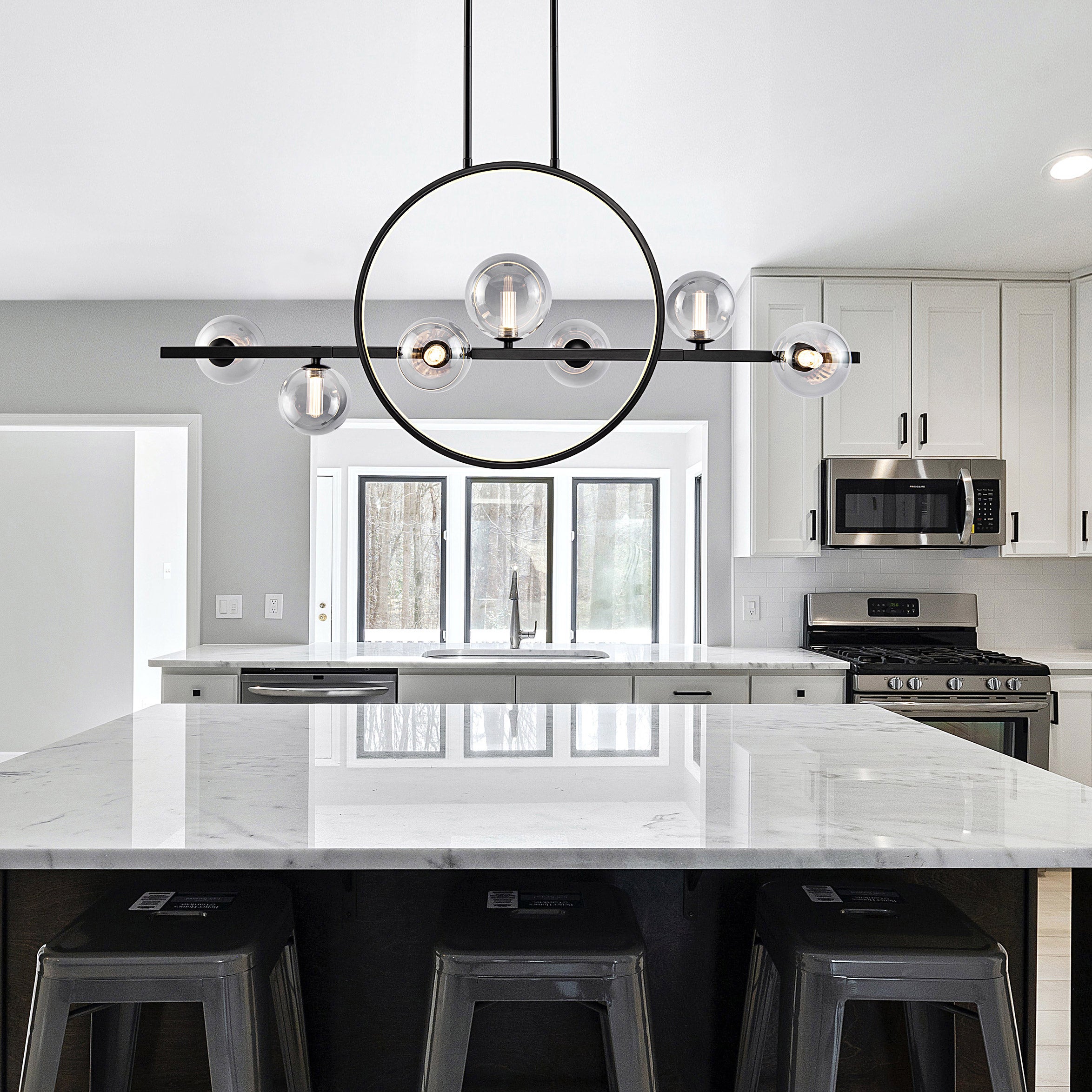LUNA 8 LIGHT LED ISLAND PENDENT - Thumbnail 6