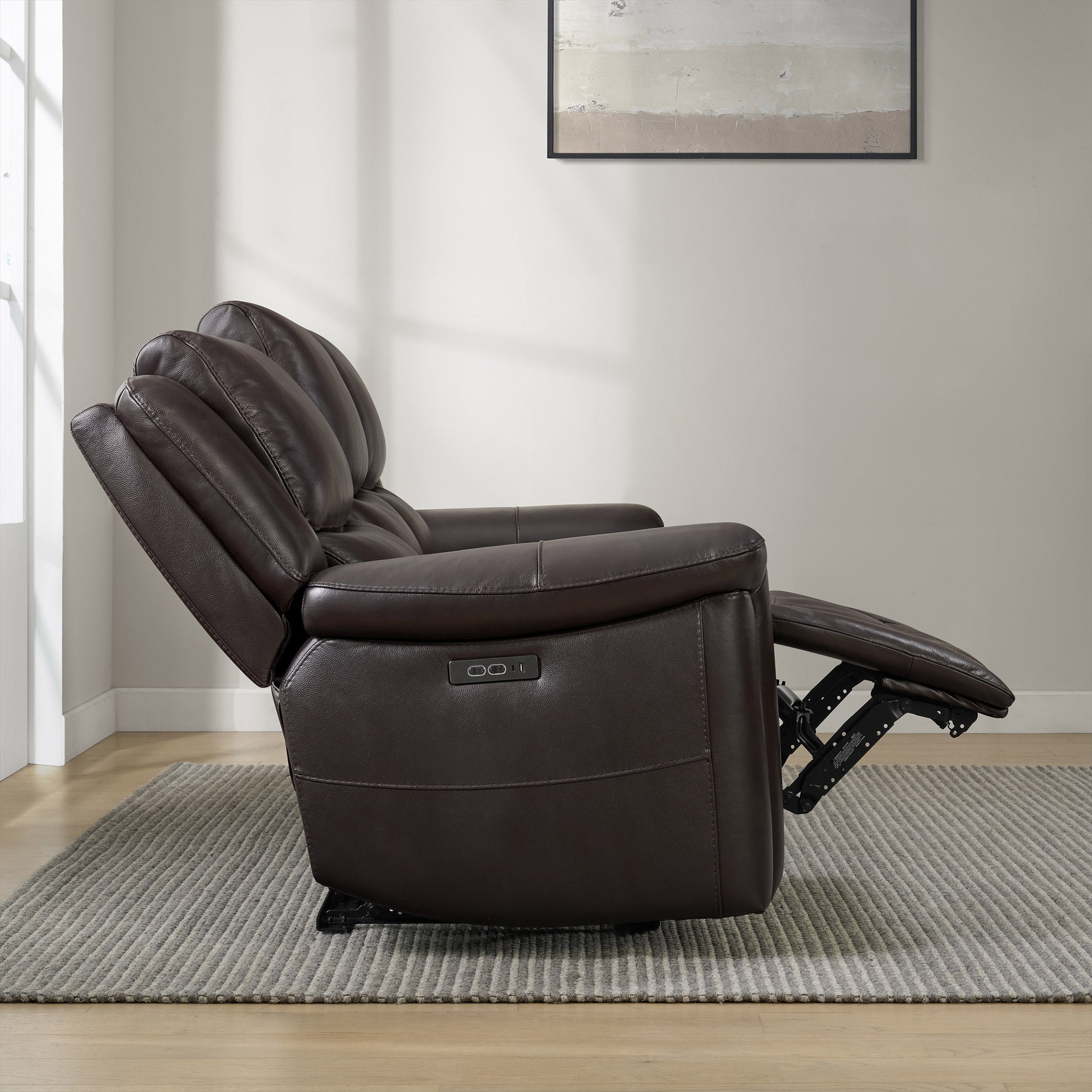 GILMAN CREEK ALBA LEATHER POWER SOFA - Thumbnail 7